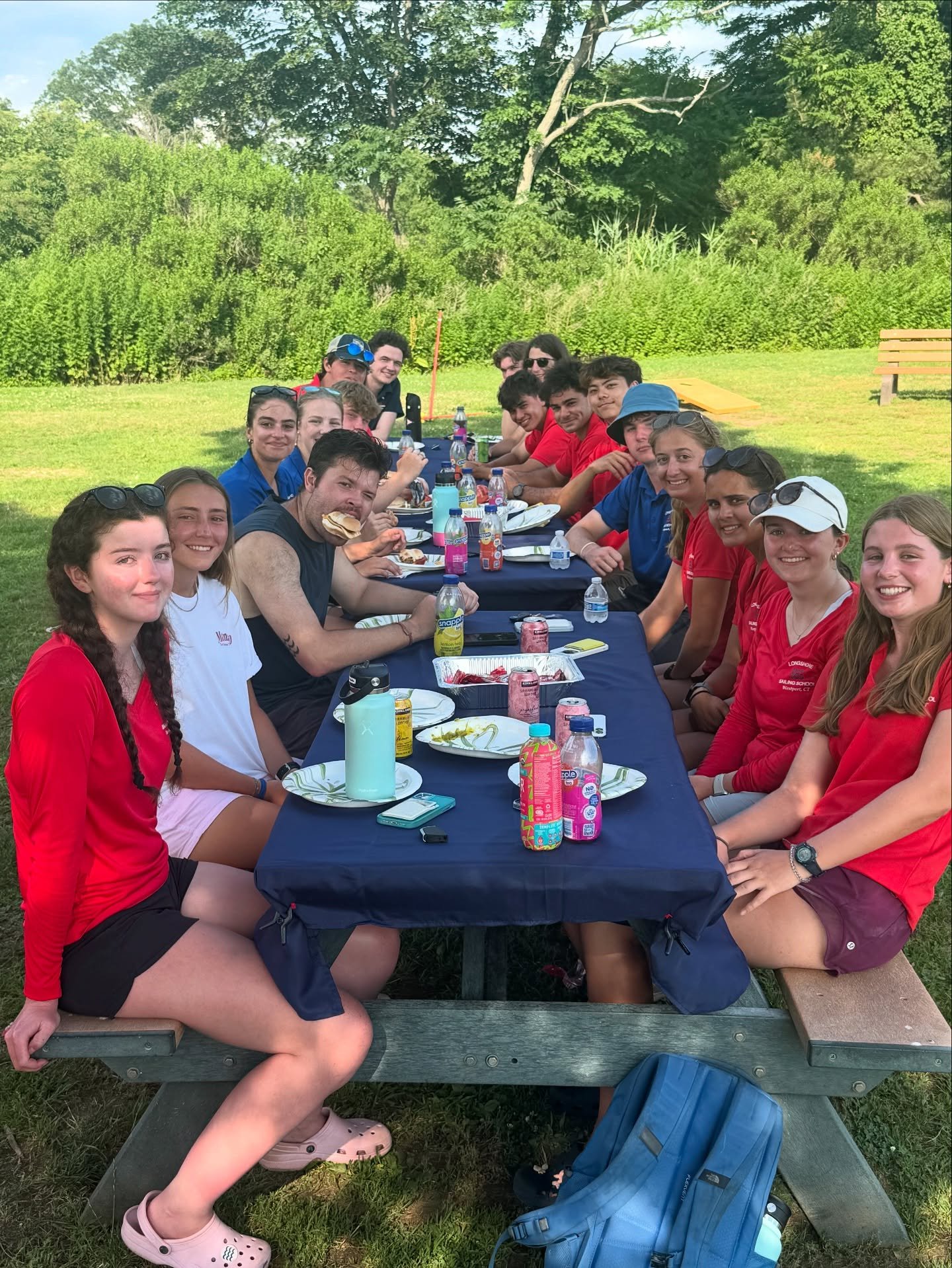 First staff BBQ and yard games of the season! What makes Longshore Sailing School the best? No brainer — it’s our incredible crew. 💪⛵🔥 #LSSStaffStrong #LongshoreSailing #BestTeamEver #SummerKickoff #SailingSchoolVibes #westportct