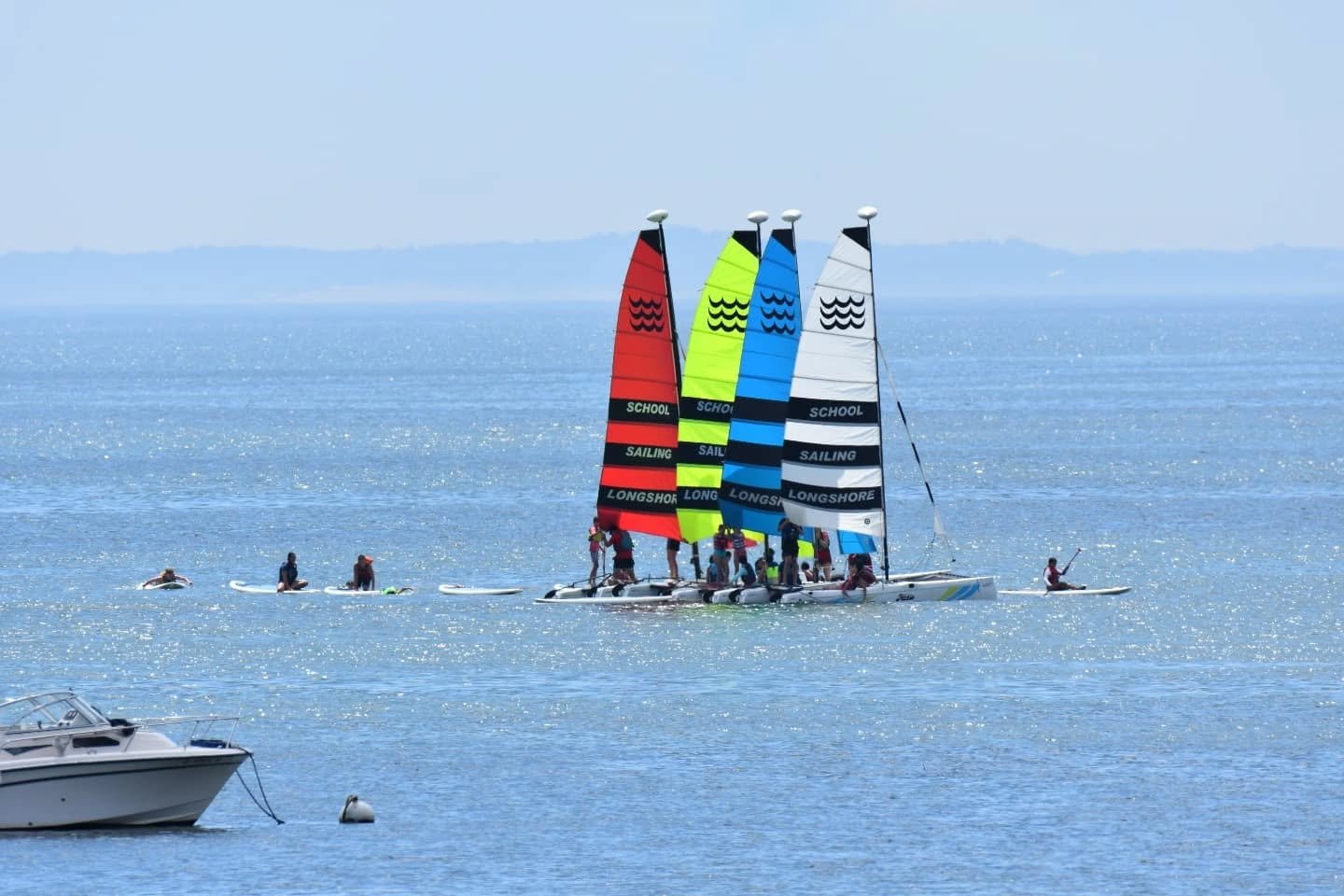 A BEAUTIFUL morning here at Longshore! Junior programs in full swing! #summer #sailing #westport