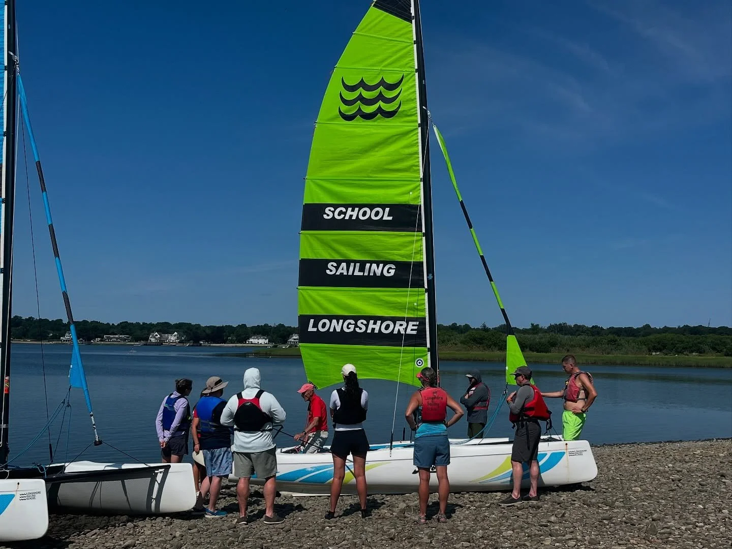 ☀️ Busy morning at the LSS waterfront! ☀️ 

We have a full schedule of Adult classes, rentals and private lessons. Don't despair! We have availability for rental &quot;walk-ins&quot; too! 

 &bull;	#LongshoreSailingSchool
	&bull;	#WestportCT
	&bull;	
