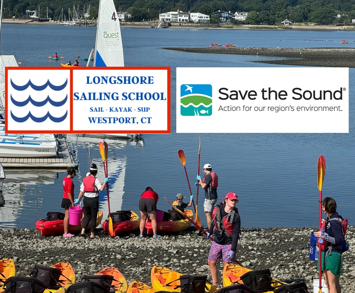 Kayak, clean up, and give back. 🤩

Free Kayak Cleanup Event on Saturday, July 11 from 10:30&ndash;11:30 AM. Join us on the water to help clean up our shoreline and support @cfe.savethesound 

Single and double kayaks are available&mdash;just use cod