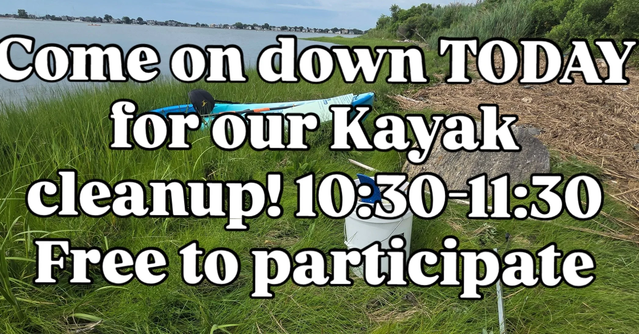 Come on down to the Sailing School for our kayak cleanup! I haven't reserved your boat? Just show up! 

Help us support @cfe.savethesound and our local waterways.