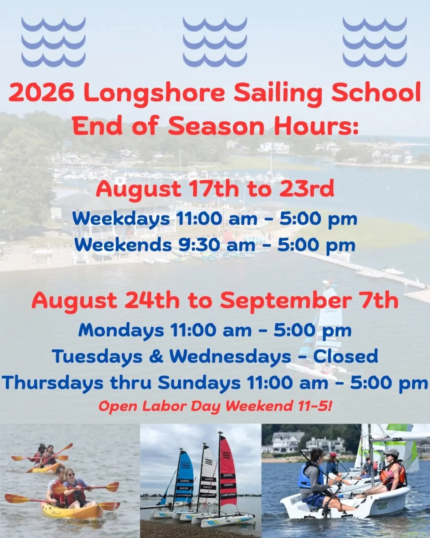 2 weekends left!!! Don't miss out on your chance to get on the water this summer! Rentals available any time we are open. #westportct #summerfun