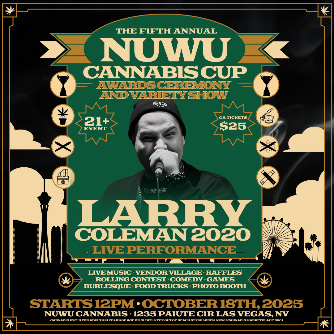 Larry Coleman 2020 – Performing at NuWu Cannabis Cup 2025