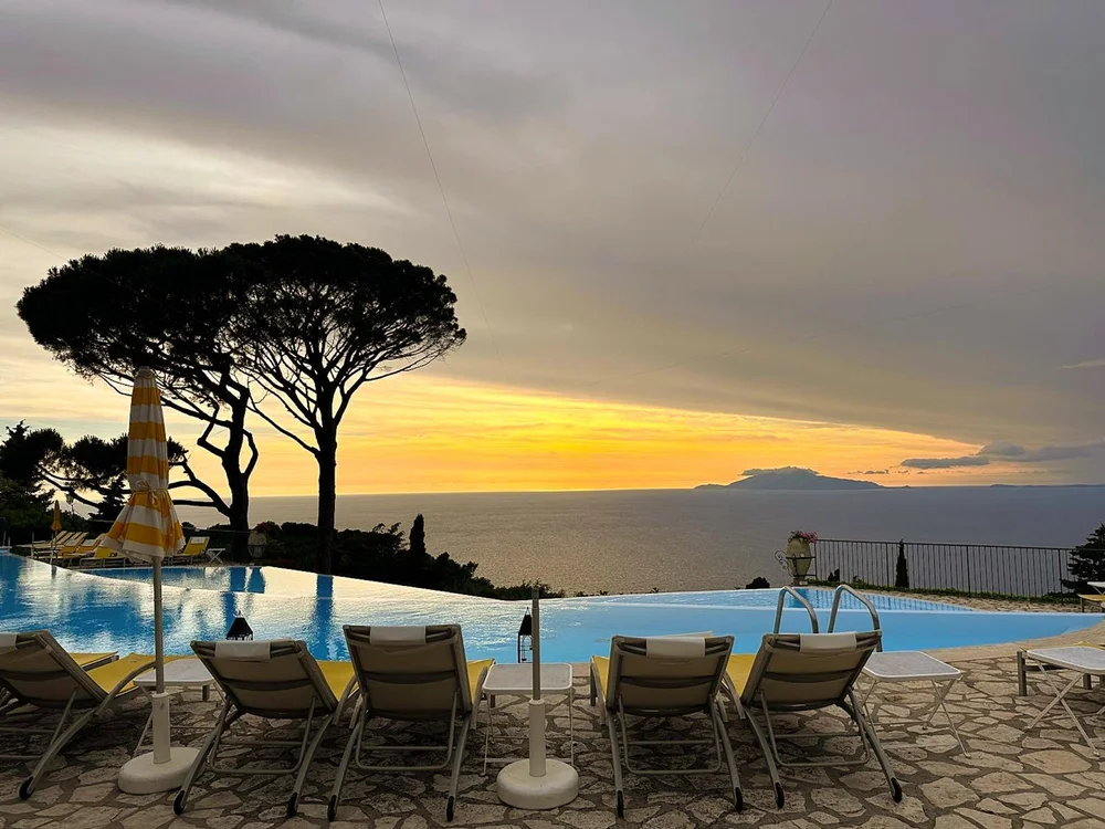 Infinity Pool at Hotel Caesar Augustus