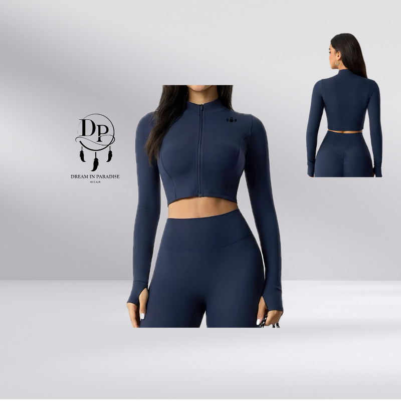 SculptFlex Zip Crop Jacket