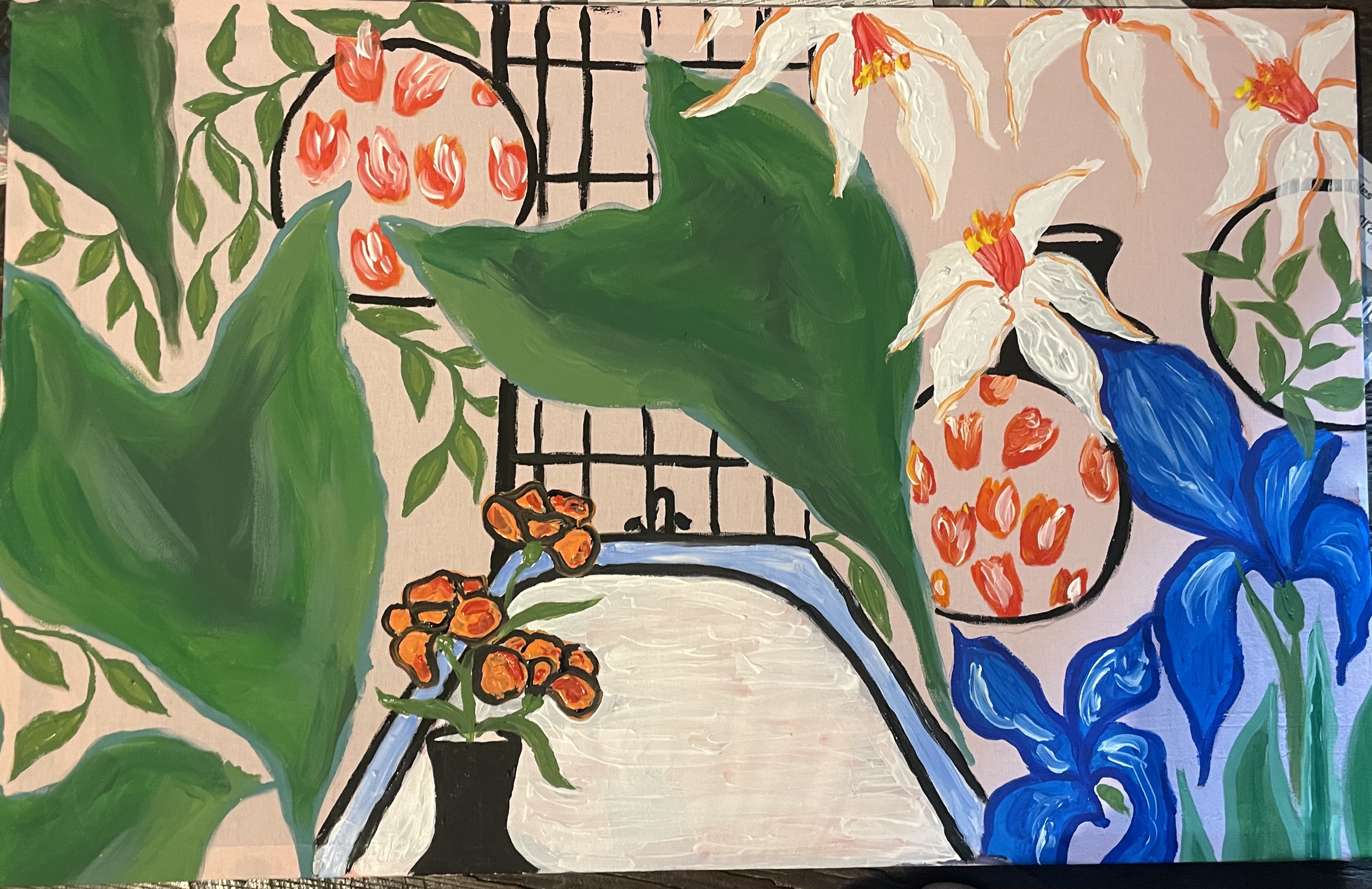 Bath N°3, 105 x 66cm, acrylic on canvas, 202