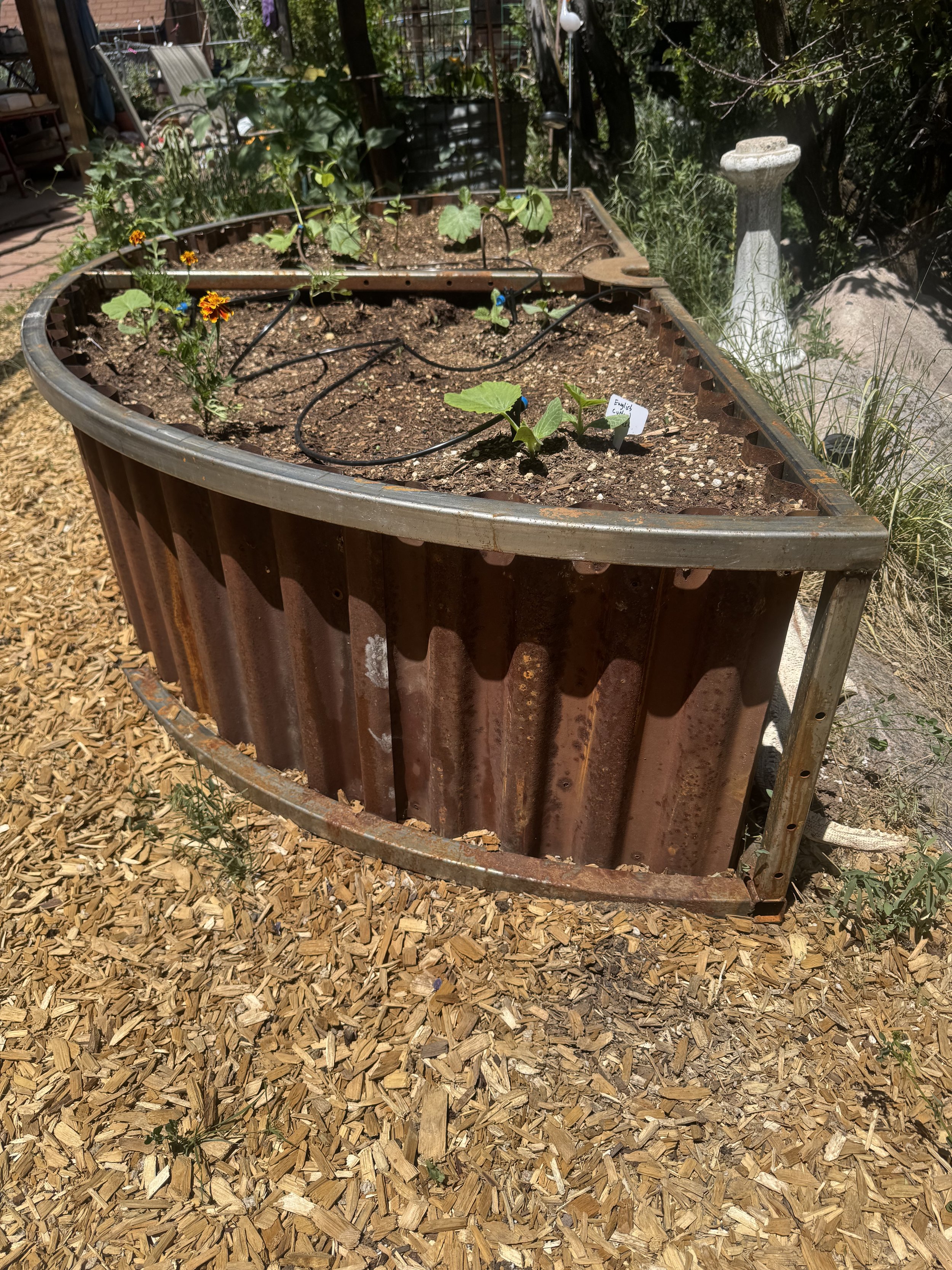 Half Moon Planter - 7' long x 2' tall