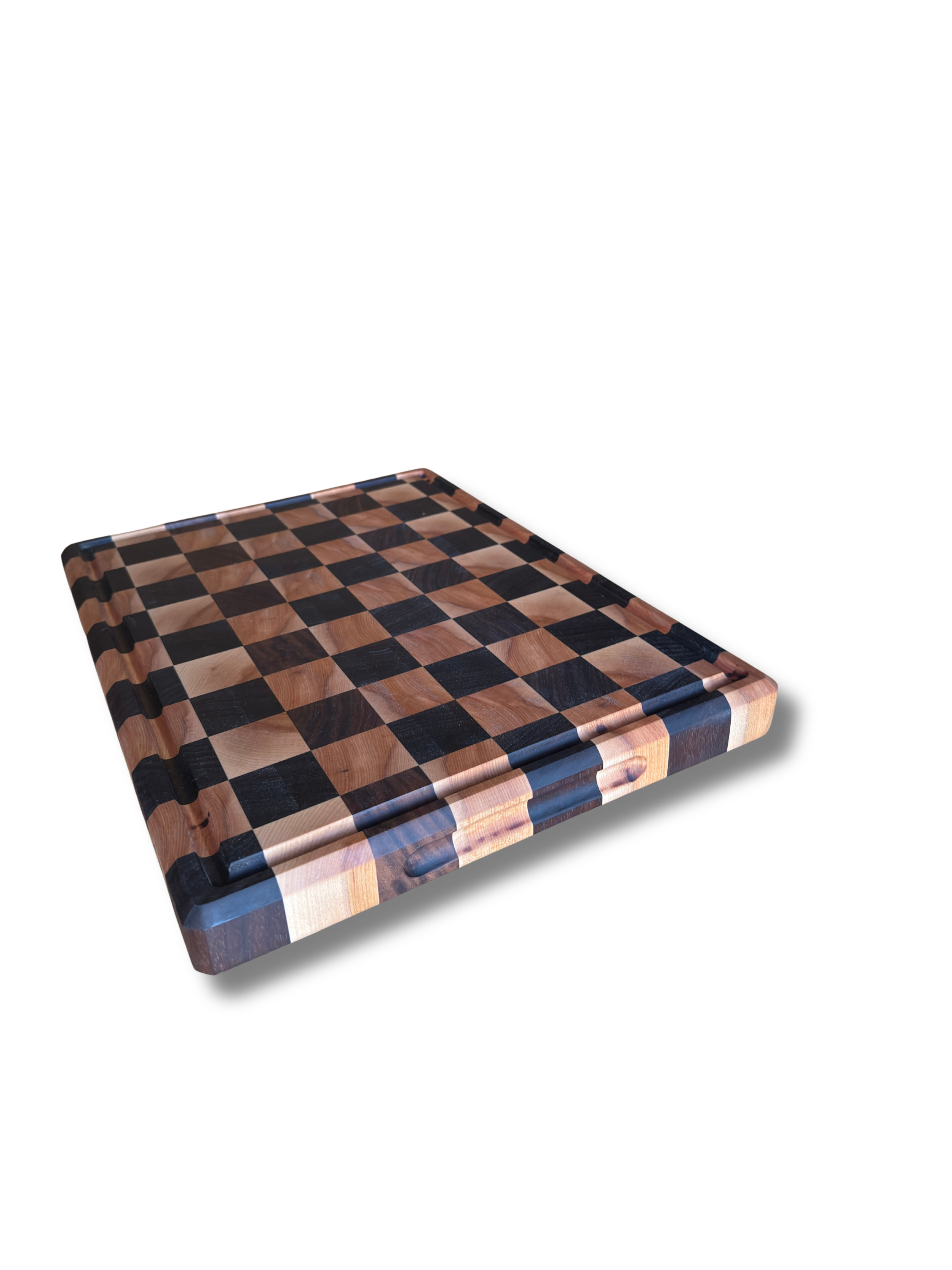 Checker End Grain Cutting Board - Maple and Walnut