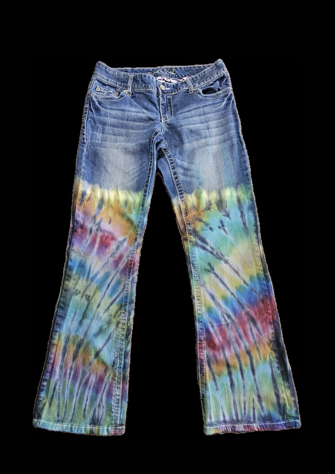 Ladies Tie Dye Jeans