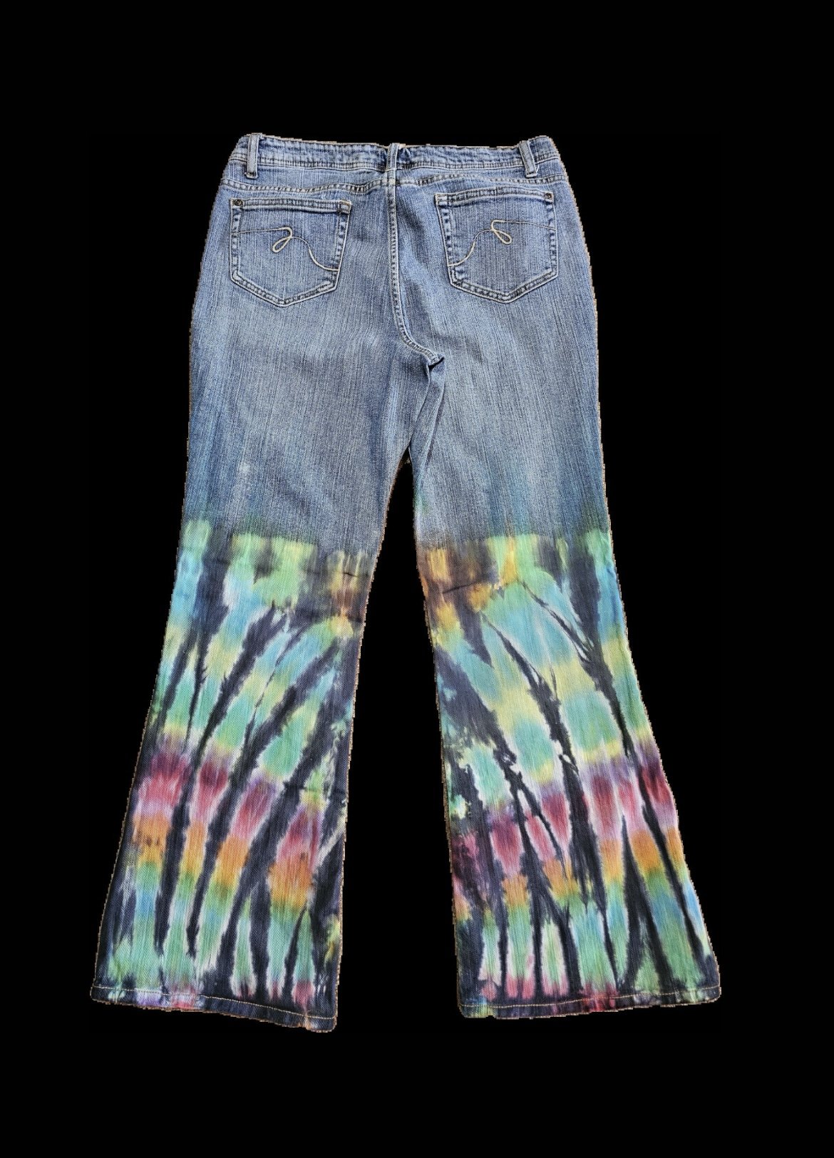 Ladies Tie Dye Jeans