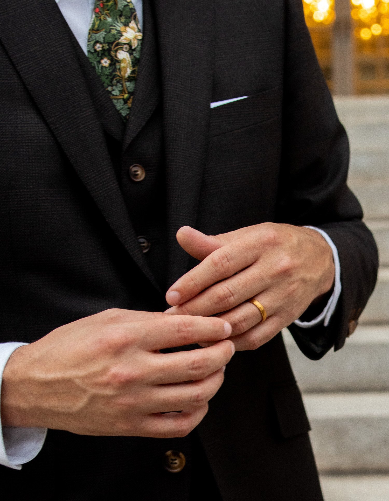 wedding day details for groom