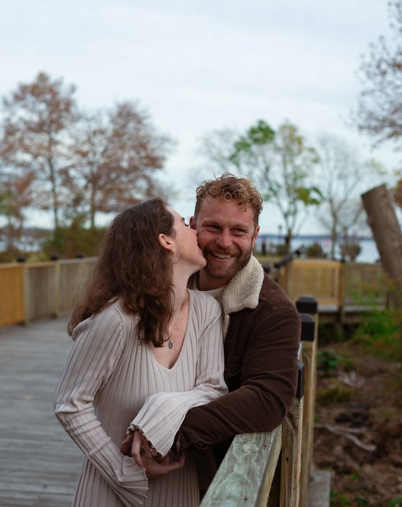 couple laughing and enjoying their conversation
