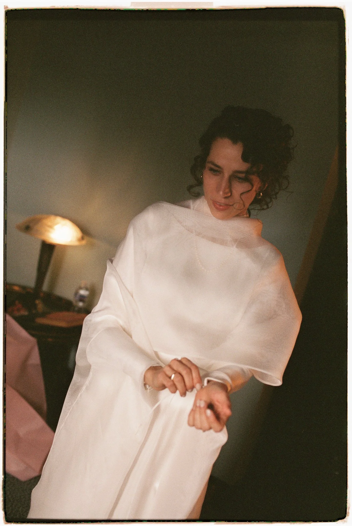 Jill Andrew's wedding gown baltimore