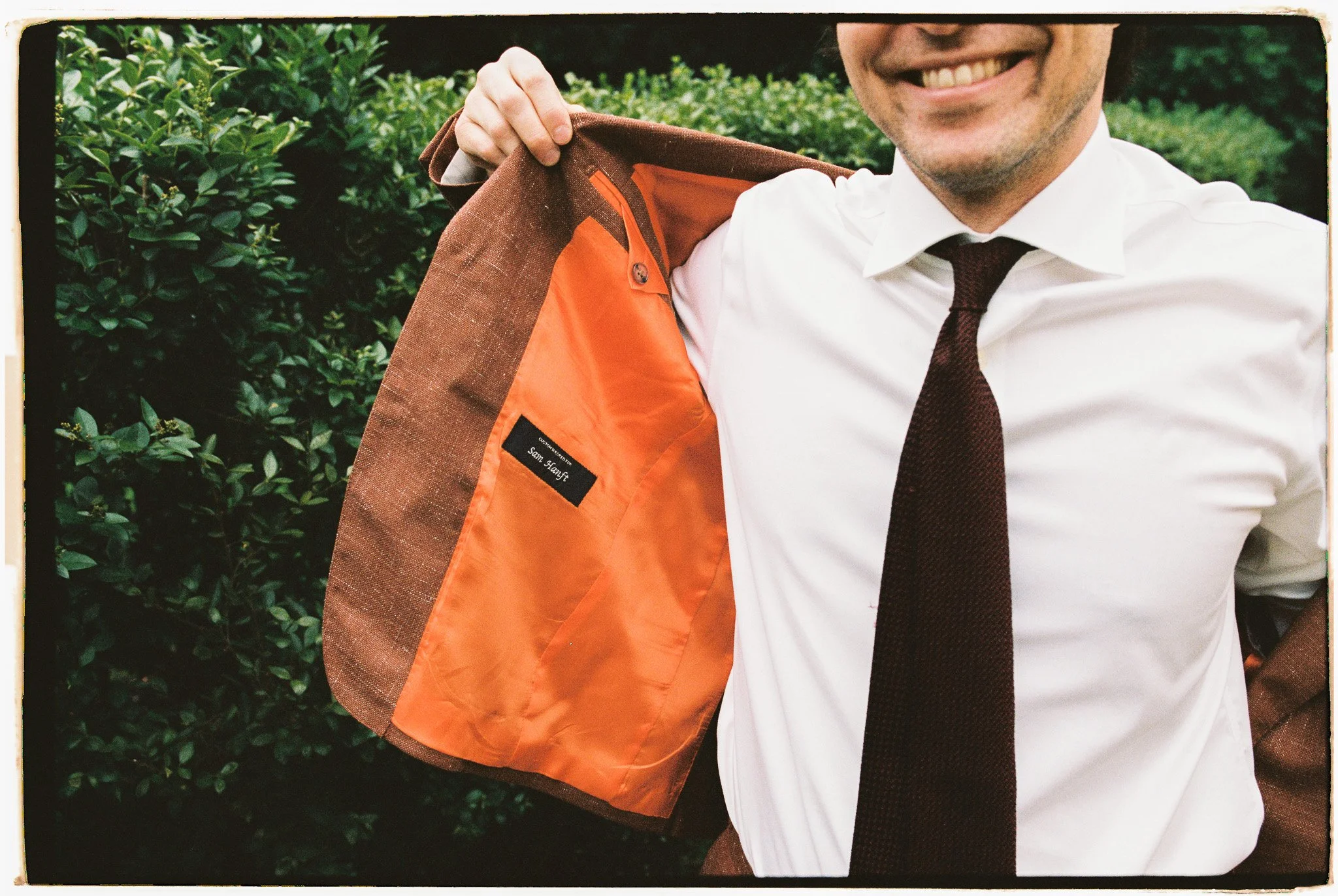 Custom groom suit jacket