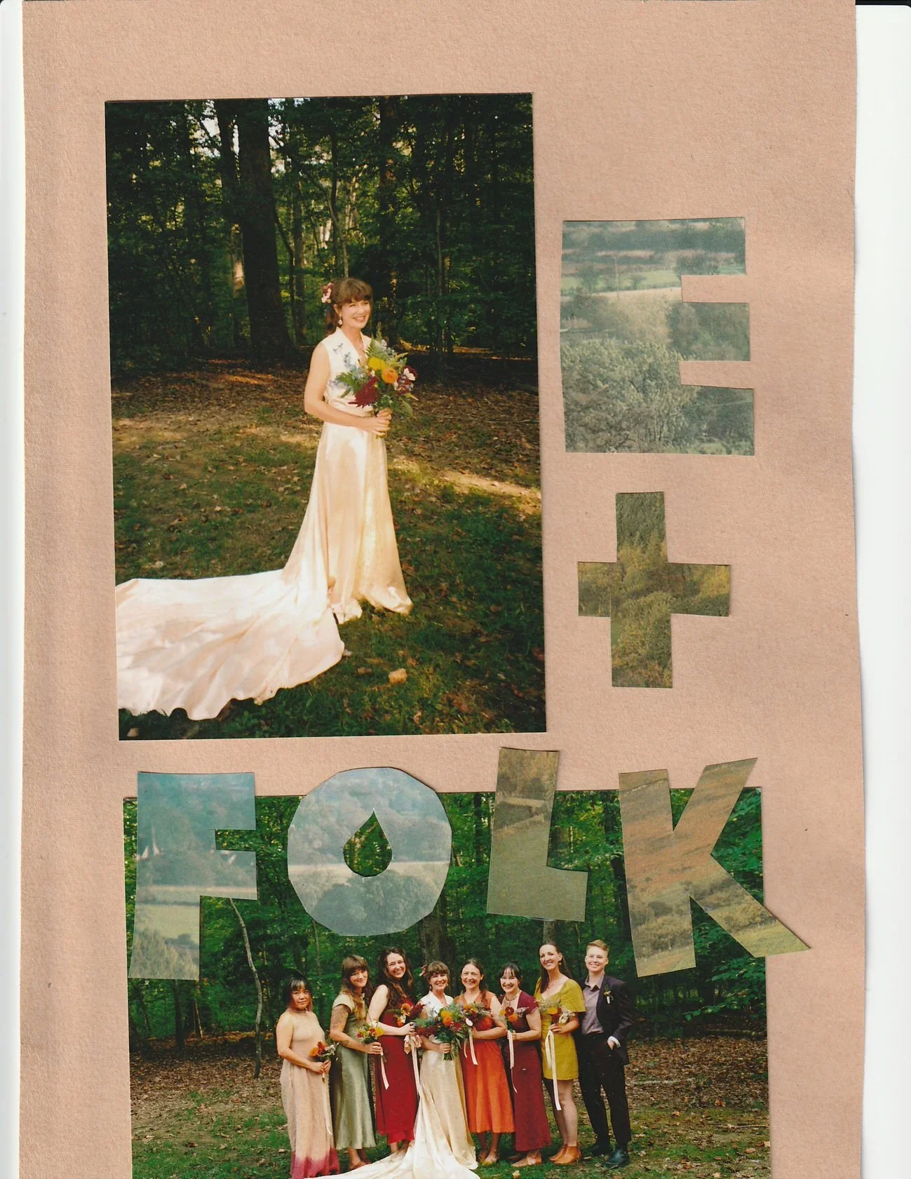 artful wedding moments and scrapbook effect