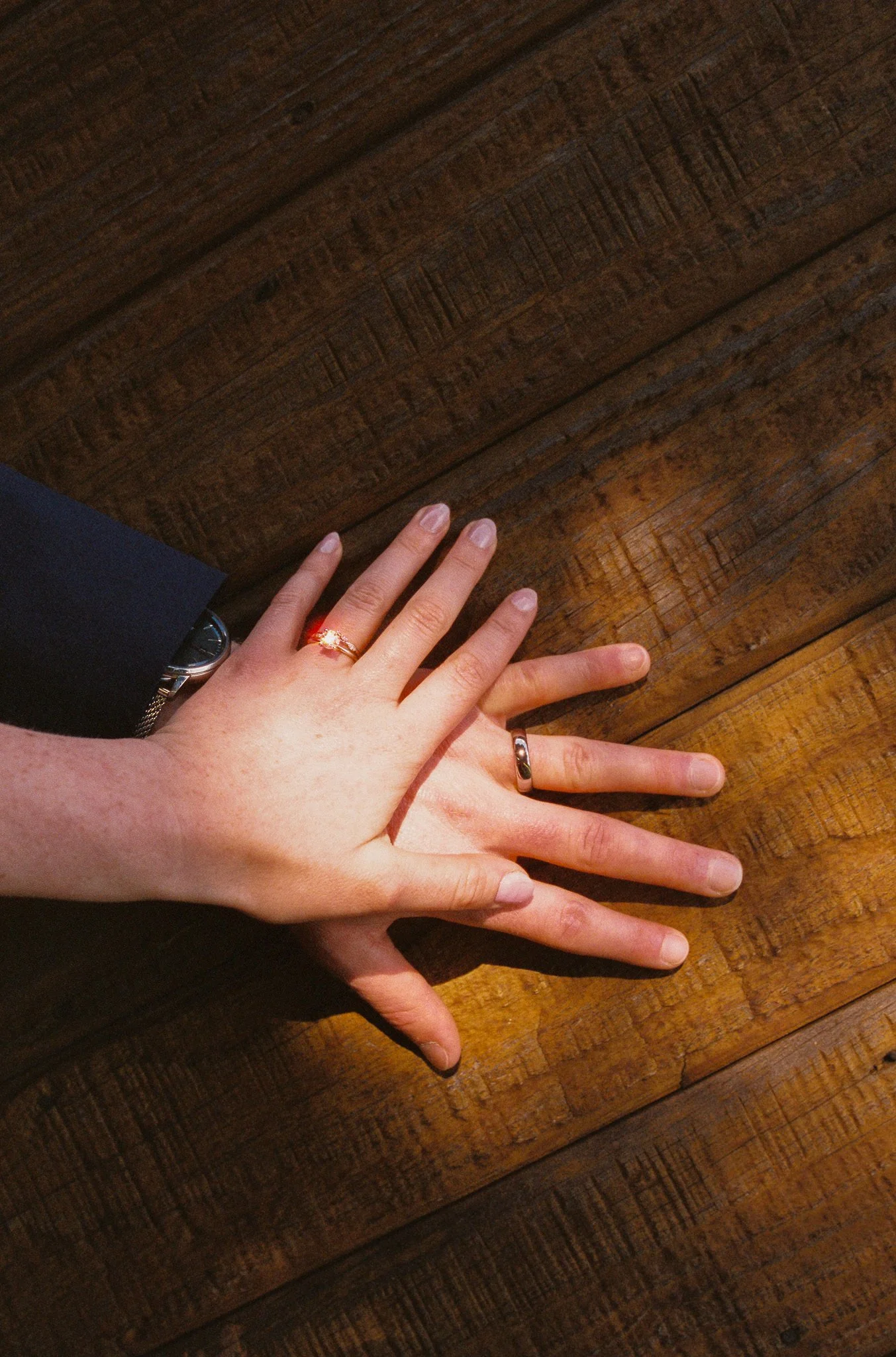 couple holding hands | baltimore wedding photographer 