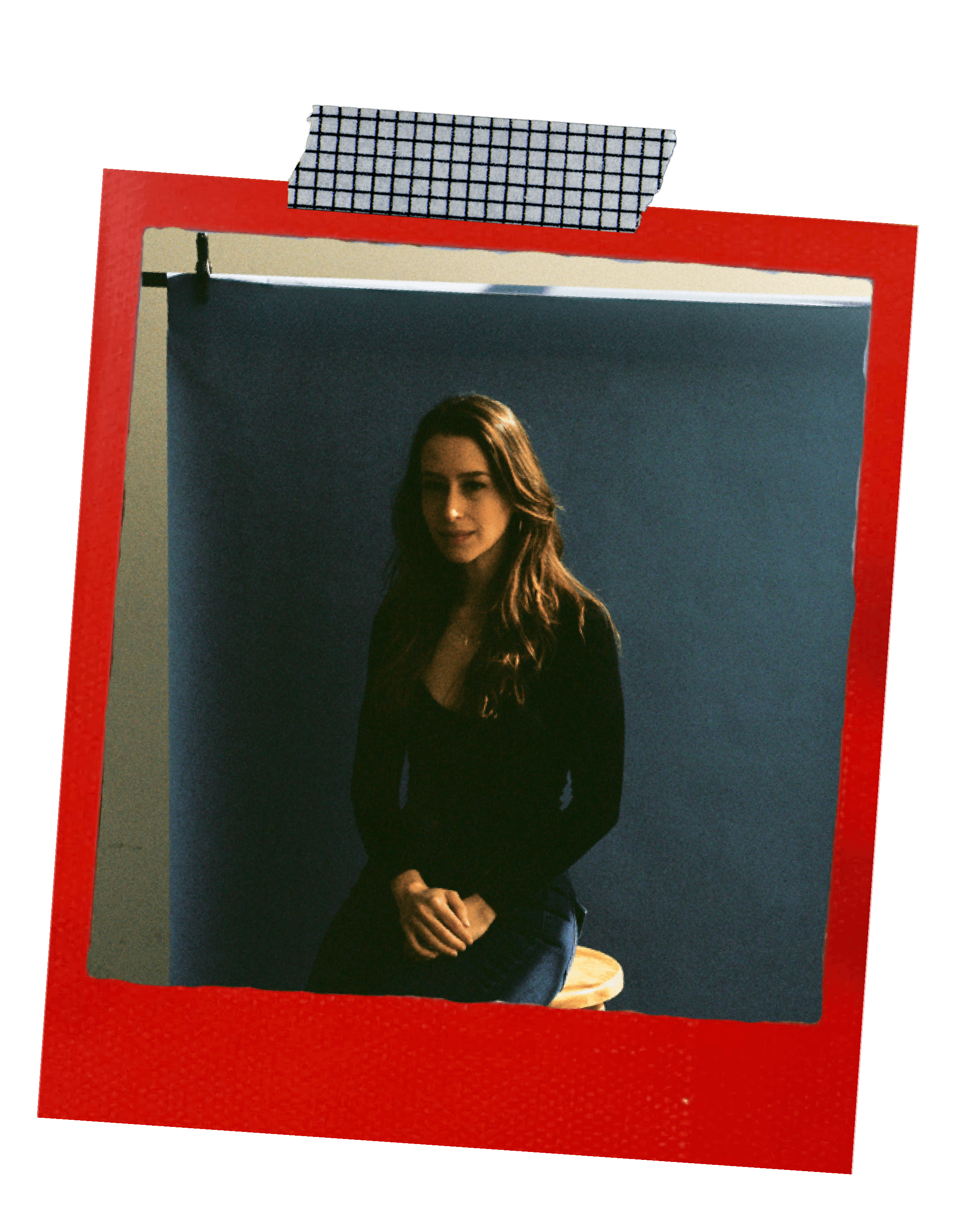 studio portrait session on film