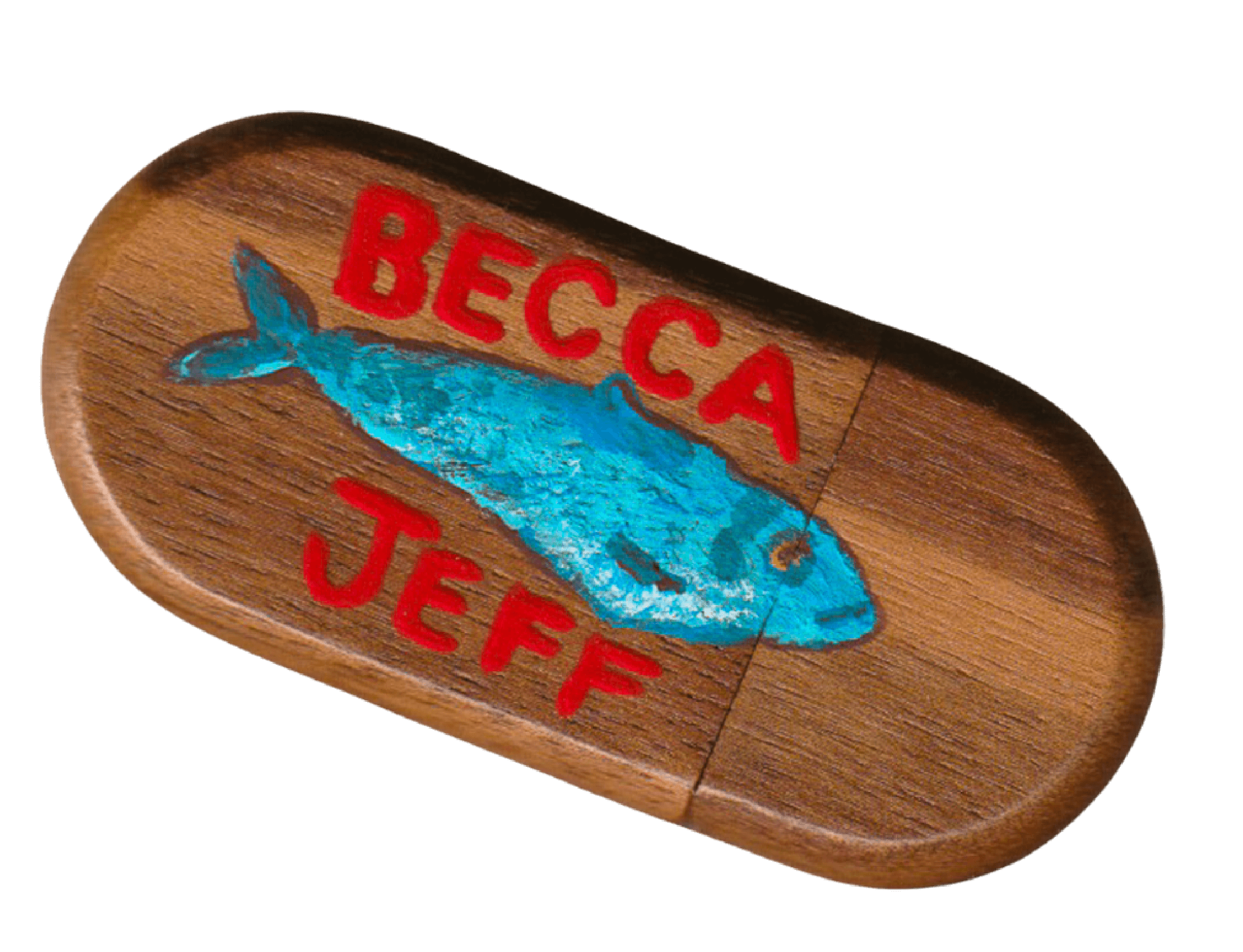 hand painted usb hard drive