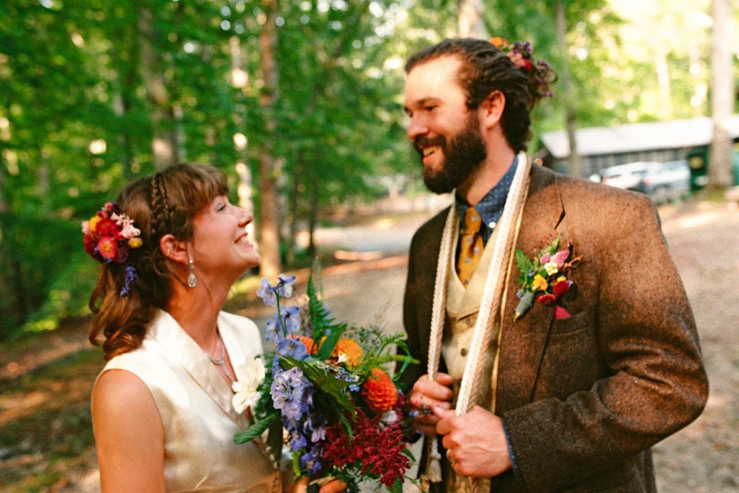 Colorful Campground Wedding in Virginia 