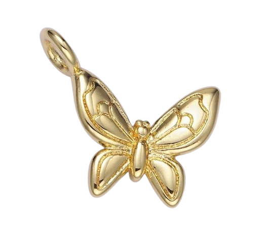 Small Gold Butterfly Charm