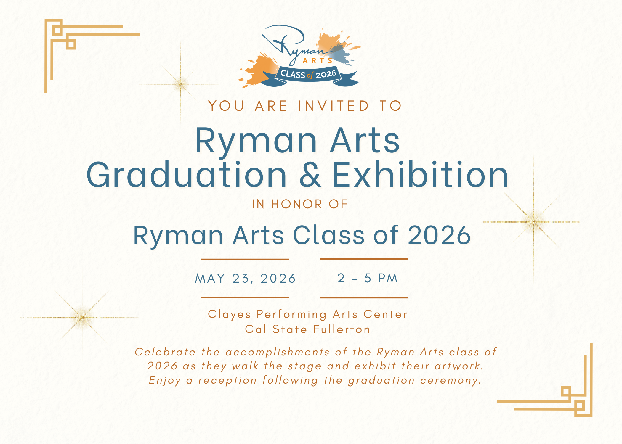 Ryman Arts Graduation and Exhibition