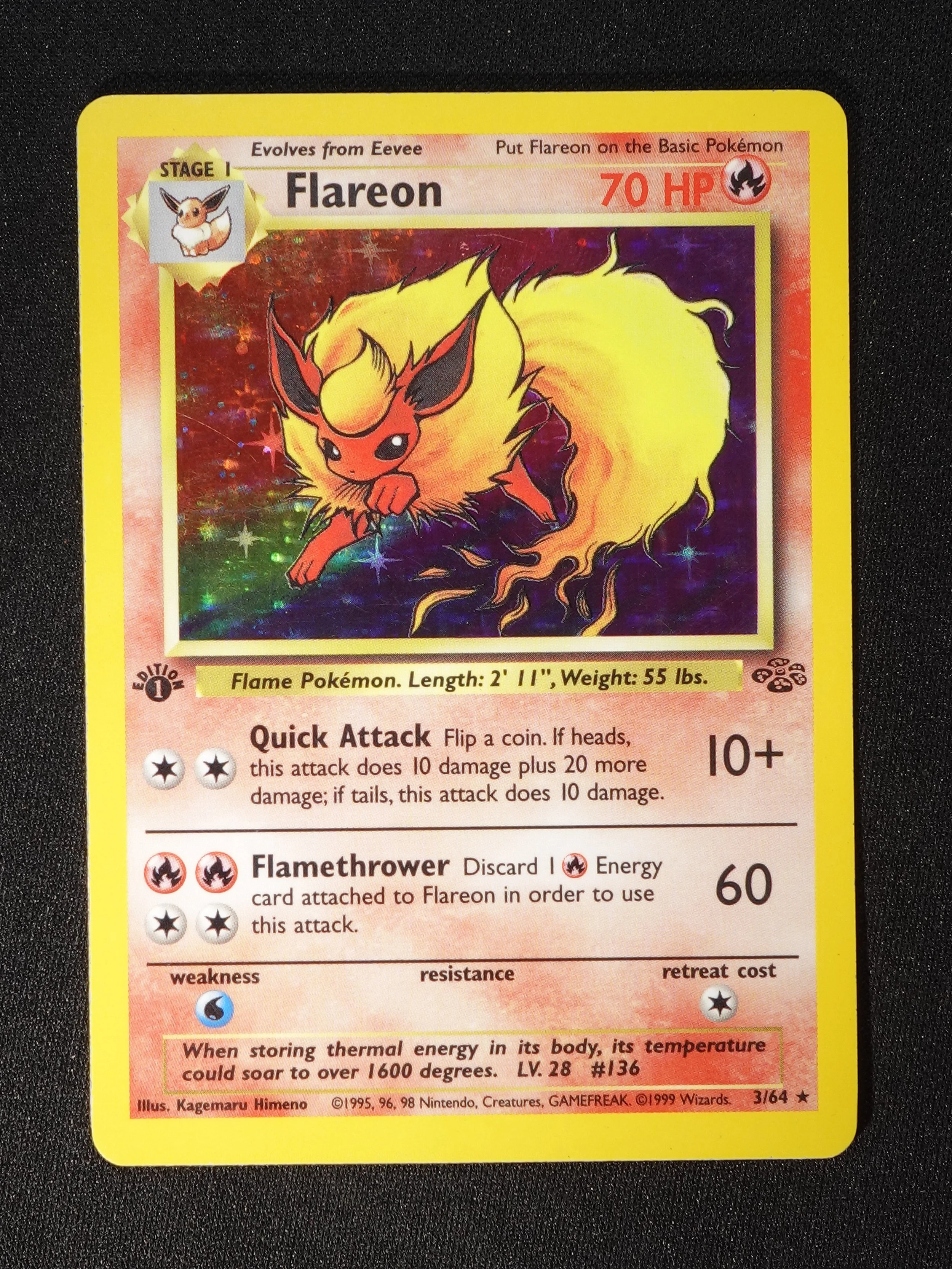Flareon #3 (Holo Rare)[1st Ed] - MP+