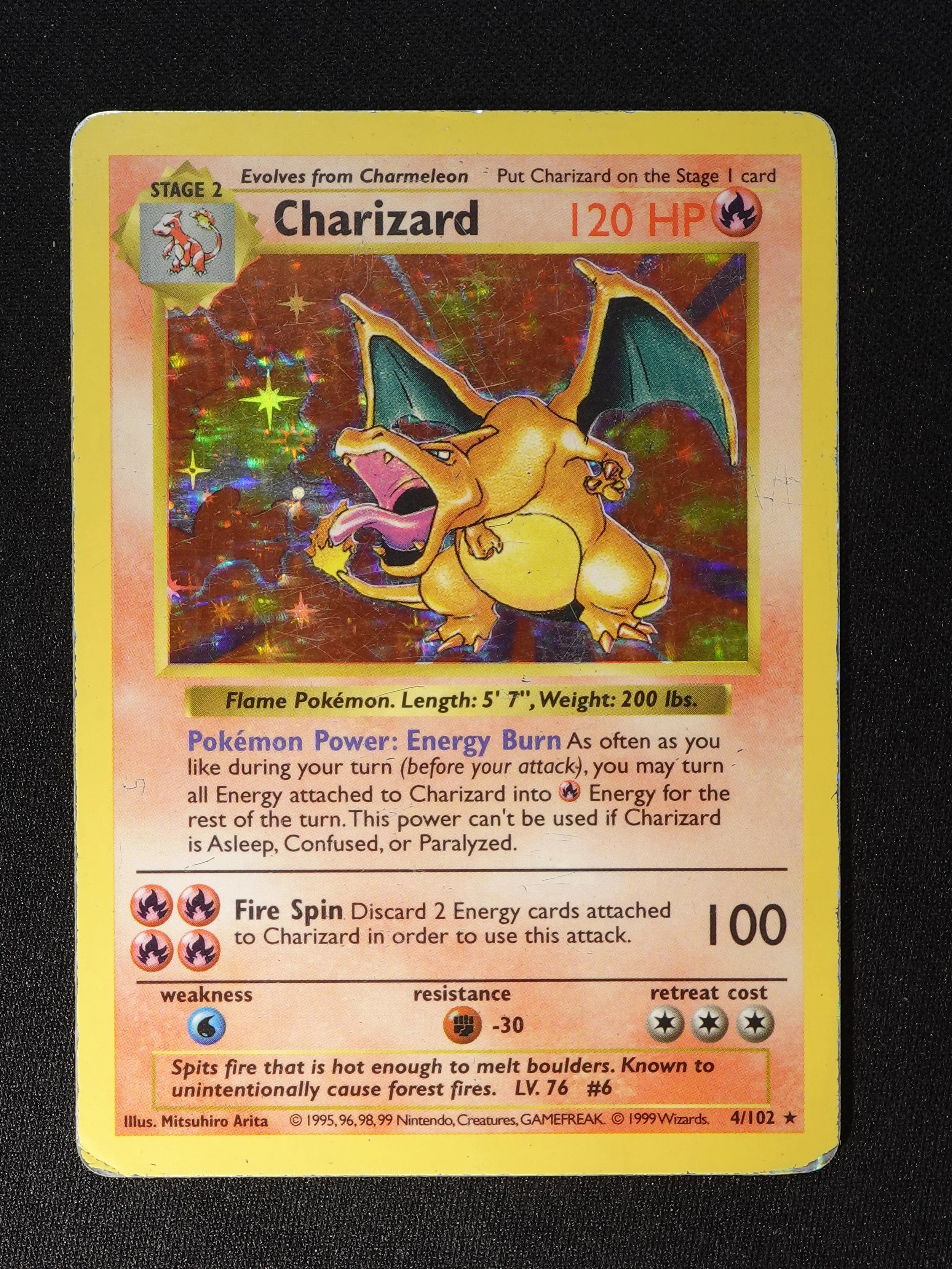 Charizard #4 (Holo Rare)[Shadowless] - HP