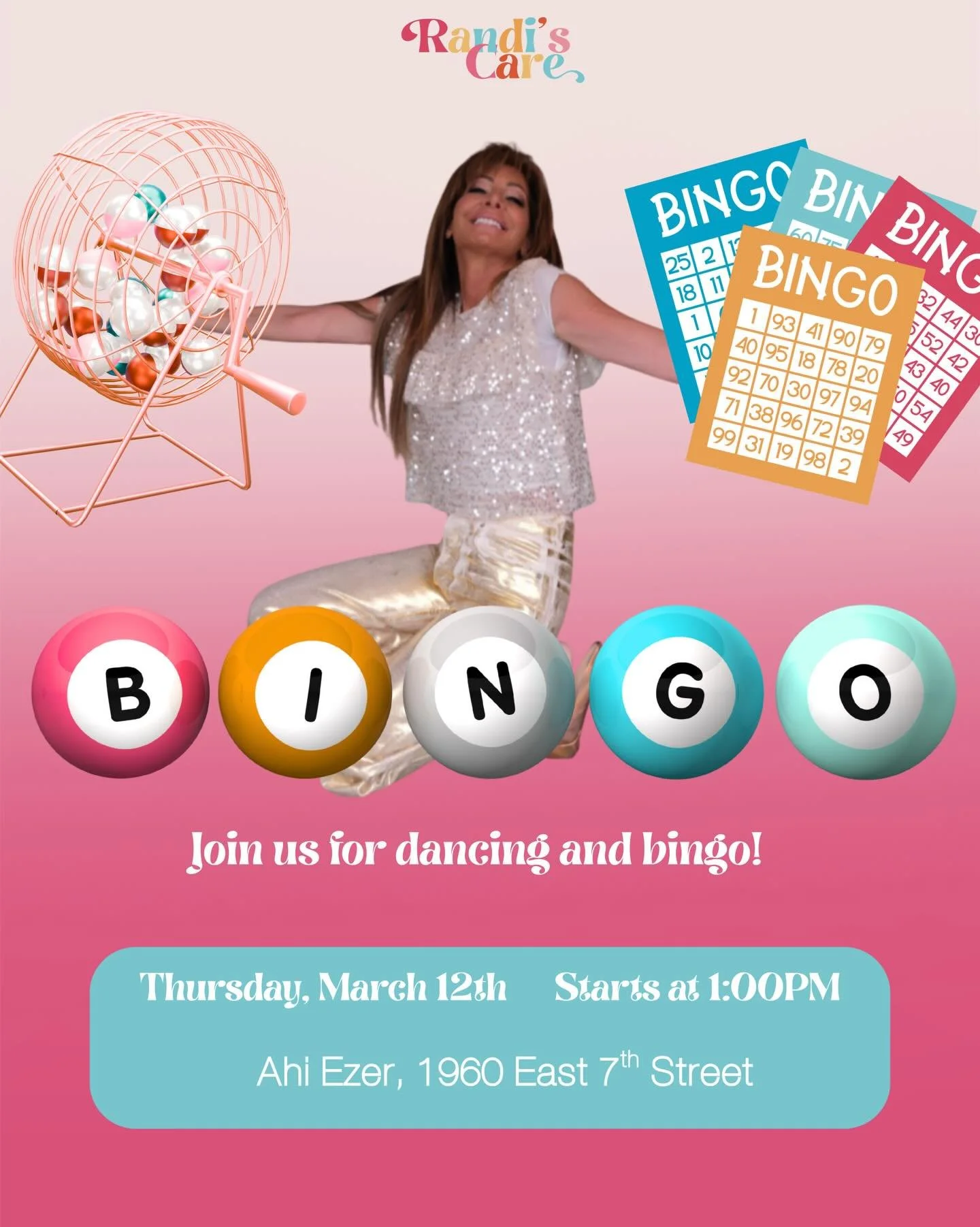 Ready for another round of bingo at Ahi Ezer? 🎉

Join us this Thursday, March 12th at 1PM for music, dancing, bingo, and lots of laughs.

Prizes will be won. Competition will be fierce. Game ON.
