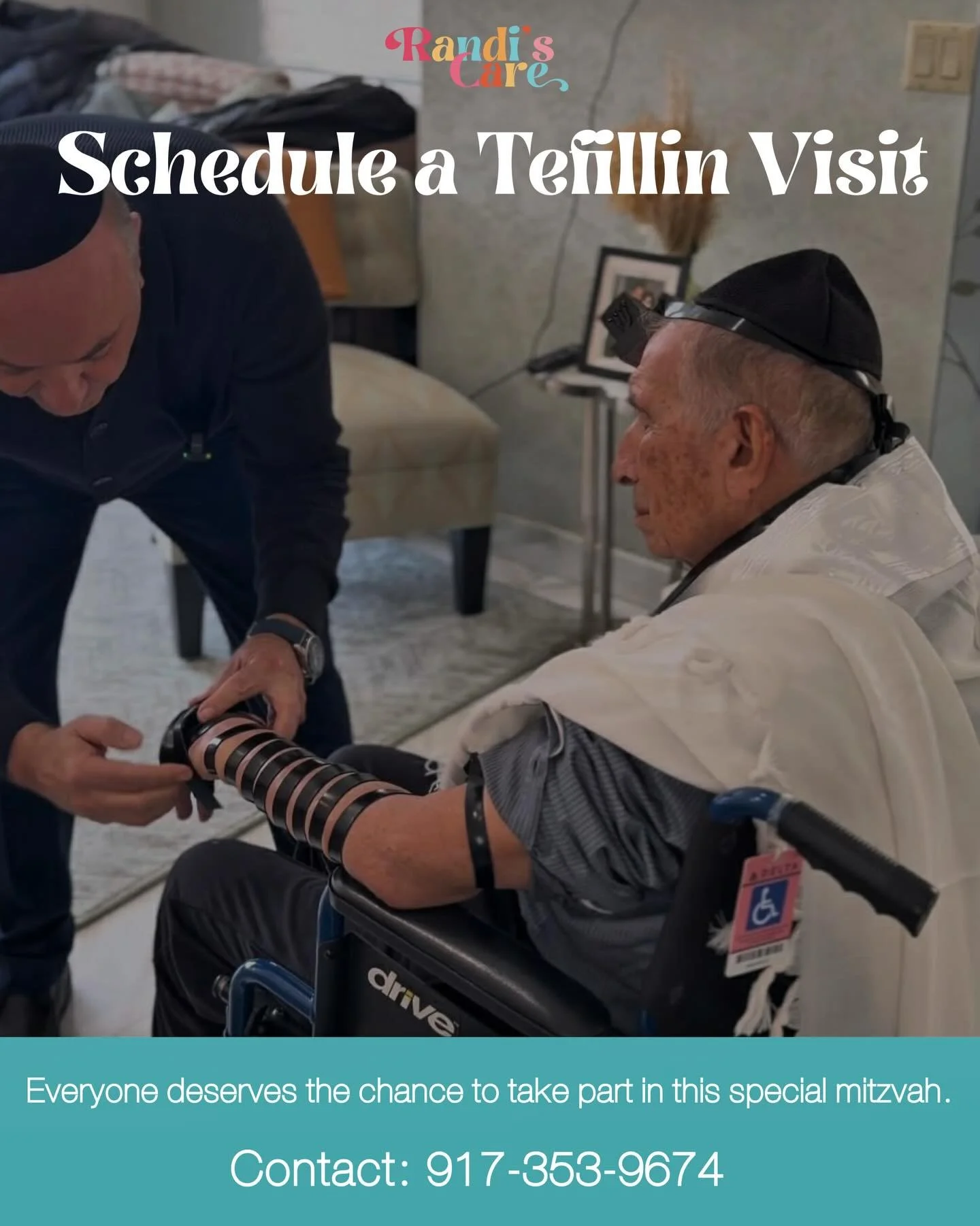 Schedule a tefilin visit for after Passover. ✡️

If your loved ones need support in fulfilling this meaningful mitzvah, Randi&rsquo;s Care is here to guide and assist with warmth, dignity, and care.

Call: 917-353-9674 to learn more