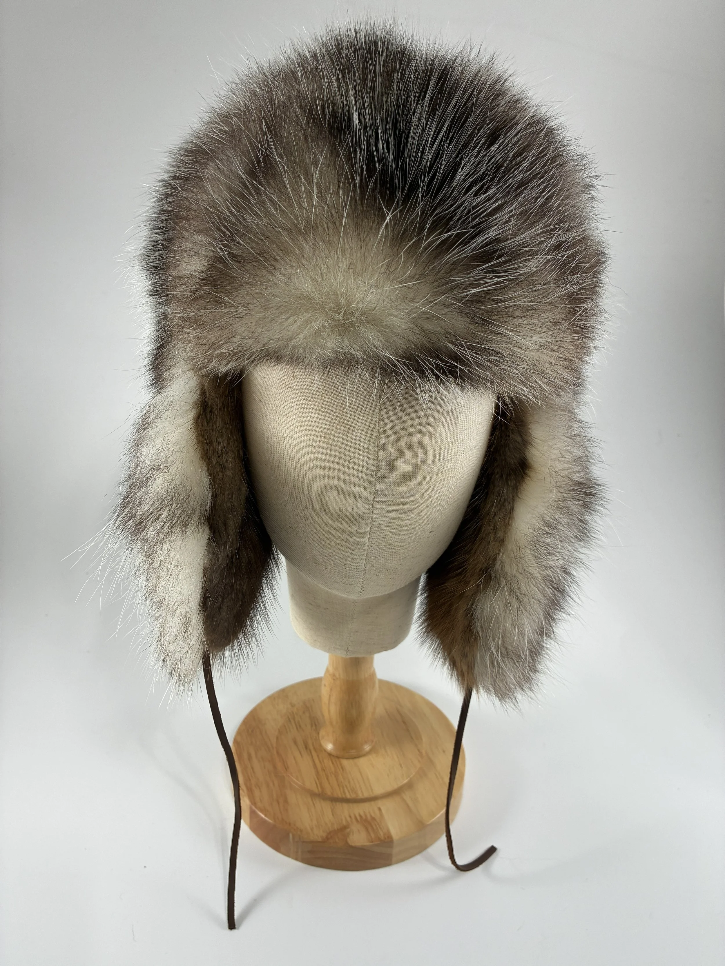 Opossum Fur Bomber Hat