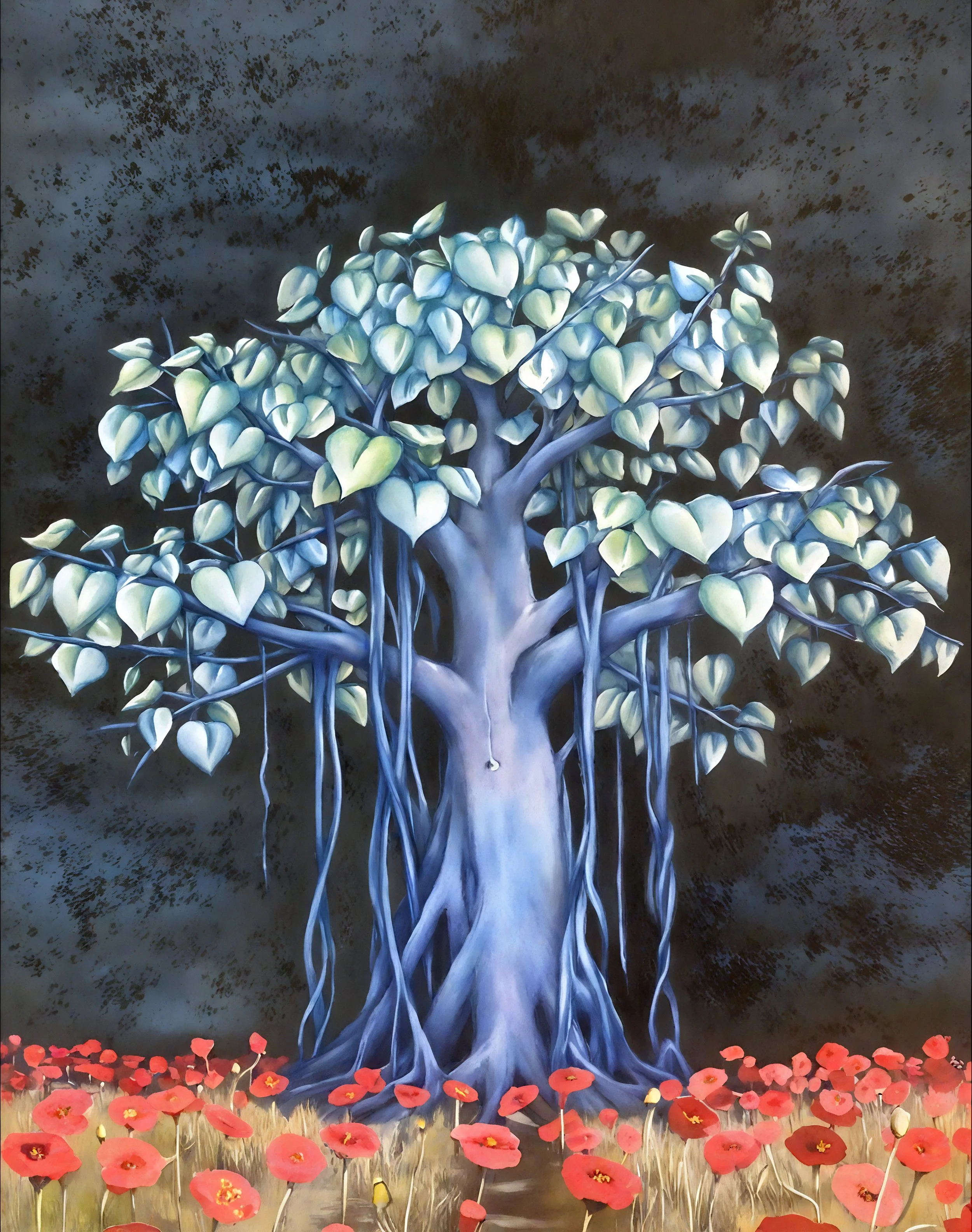 "We took root anyway" colored pencil, watercolor, ink on paper, 11in x 14in, 2026