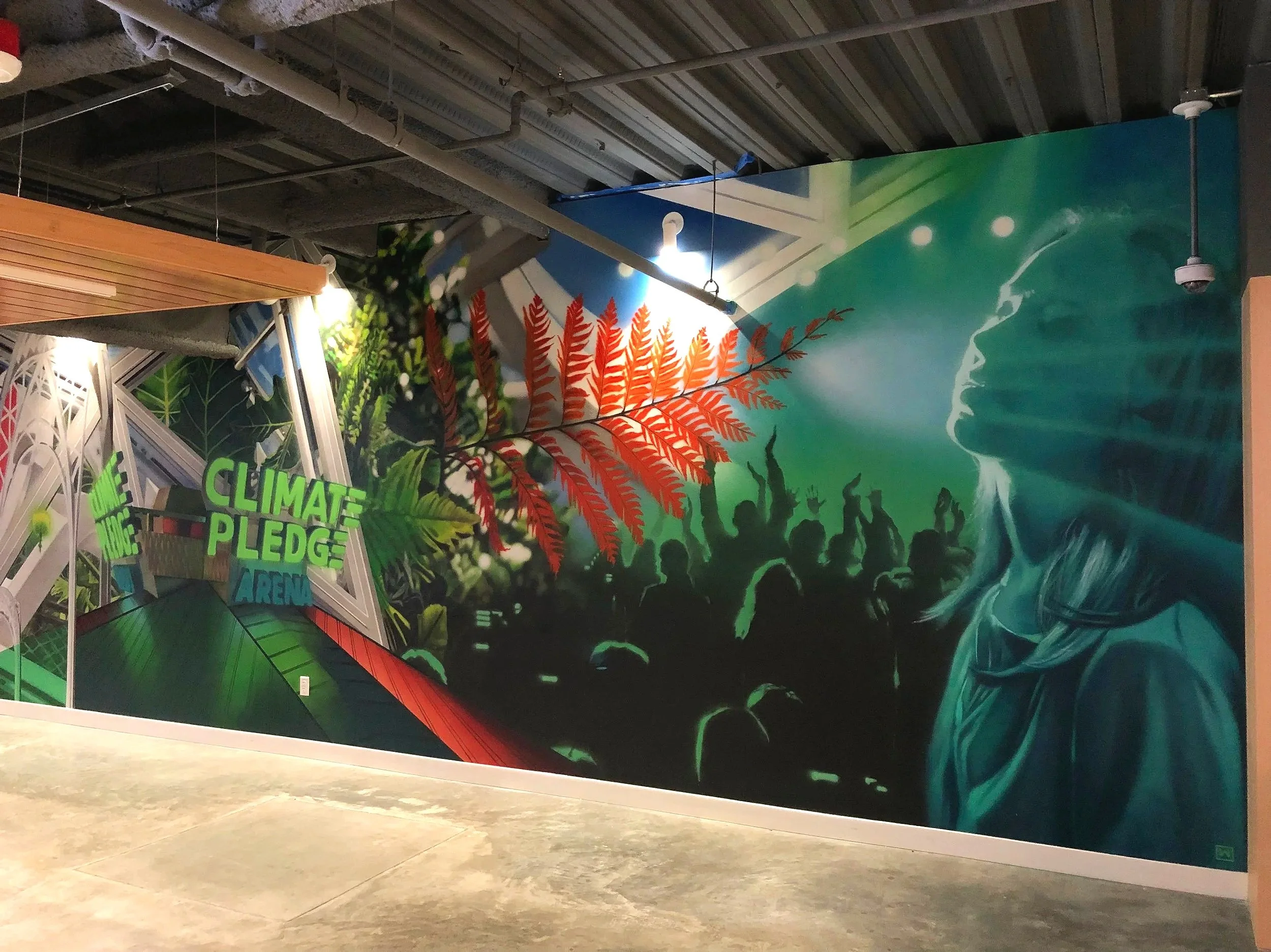 72' x 10' Kraken themed Coors Light Mural for Climate Pledge Arena - Seattle WA