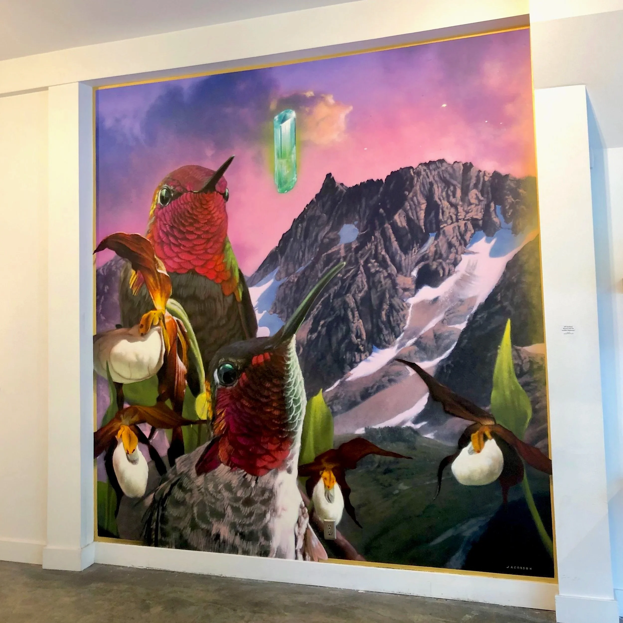 Mural installation at Roq La Rue Gallery - Seattle WA