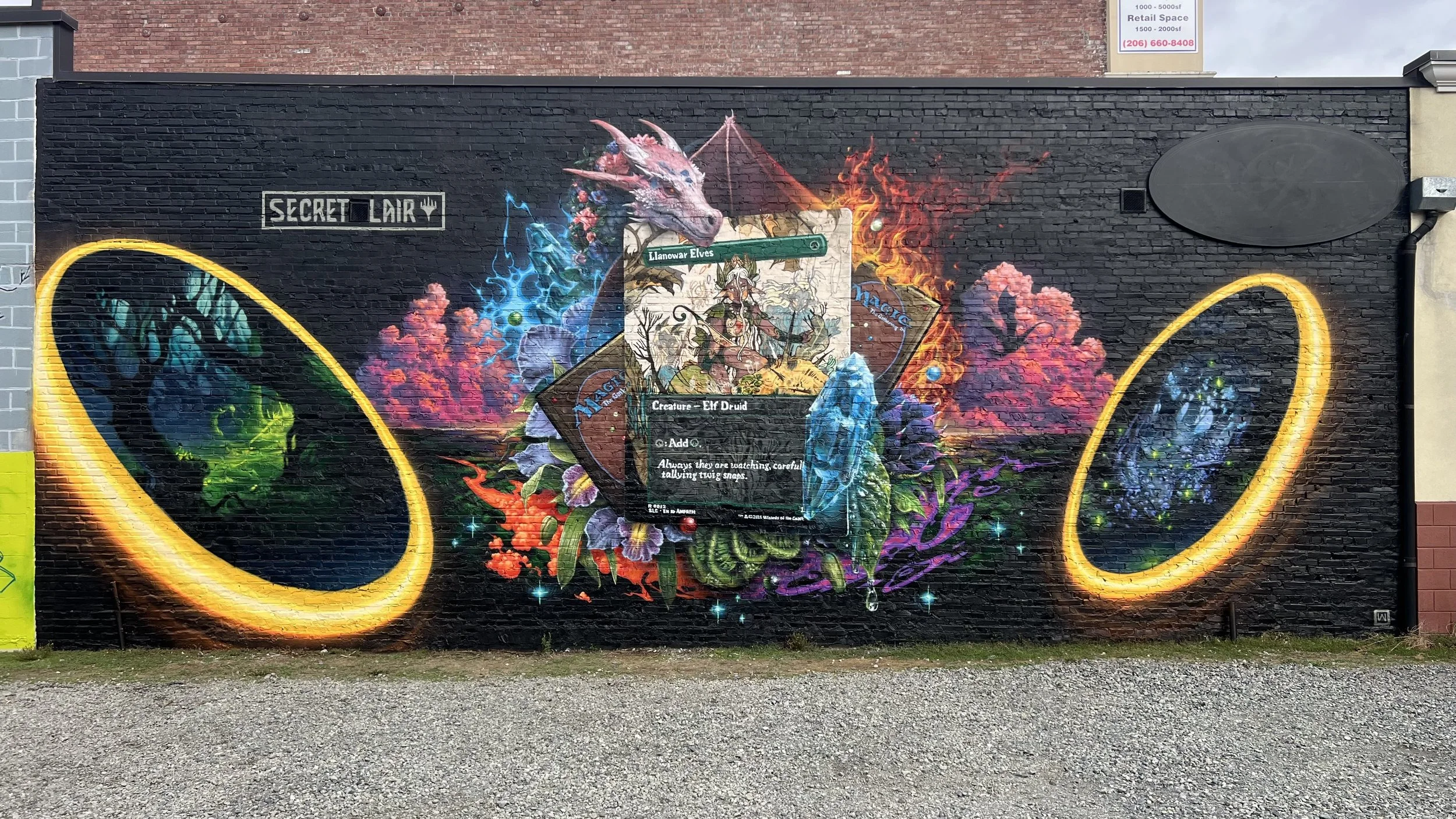 50' x 20' Mural for Magic The Gathering and Hasbro - Renton WA