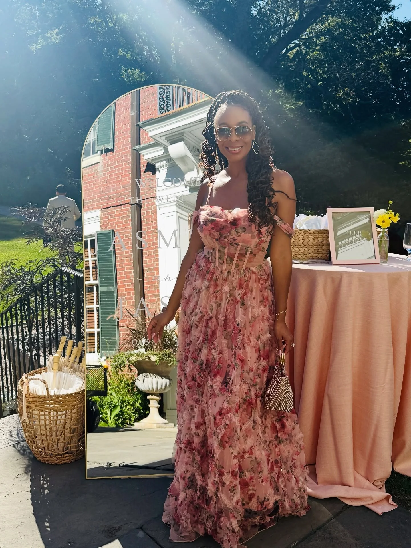 🌸 A garden full of love 🌸 Congrats to the Burrell Del-Rosarios! 🥂

#WeddingSeason #GardenVibes #LoveInBloom #WeddingGuest #BlackLove