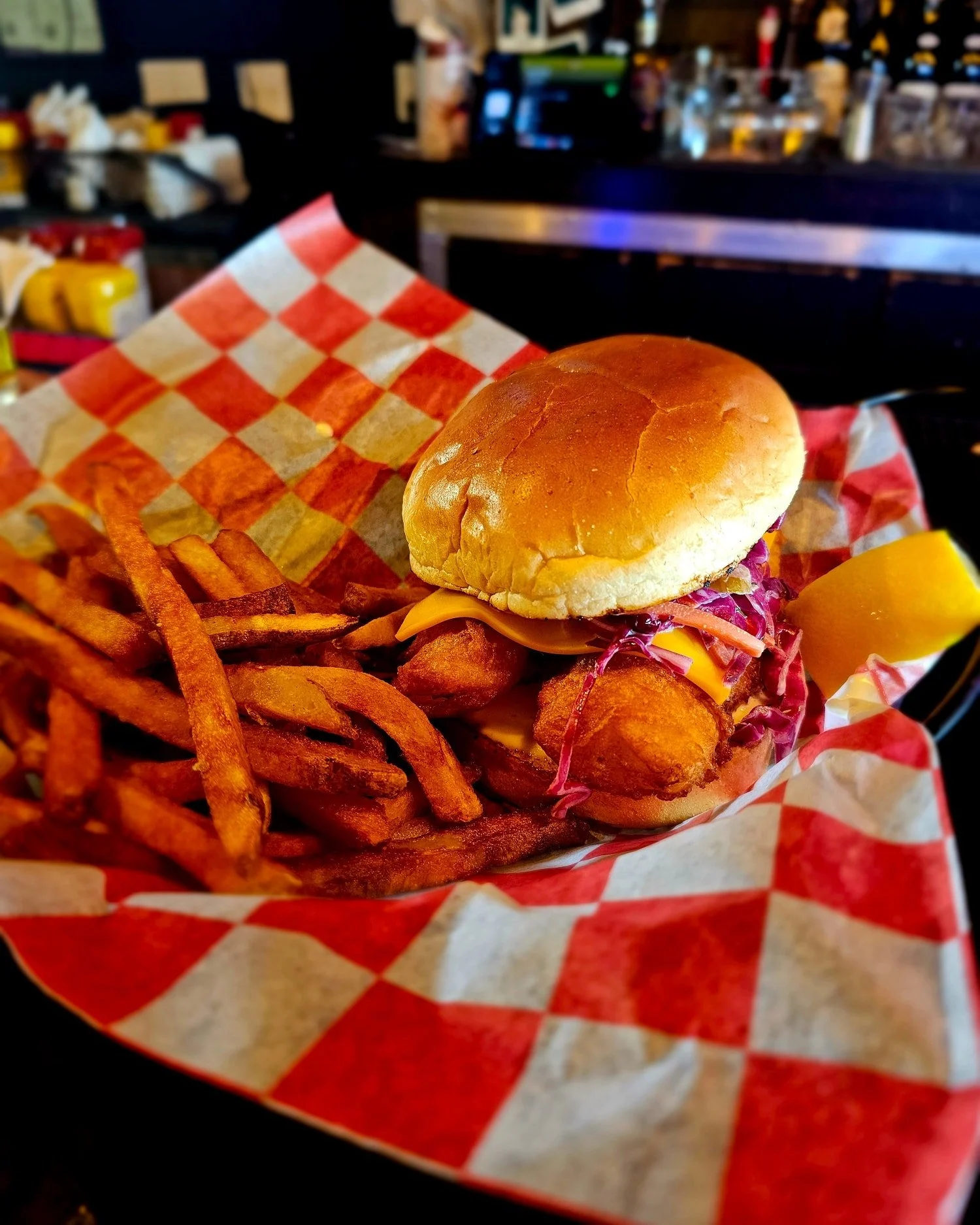 🐟Couldn't make it out for the Friday Fish Fry? 

That's okay, we believe in Second Chances!
Stop in and try our Fried Cod Sandwich topped with house slaw and American cheese with our famous handcut French fries! 🐟 While supplies last.

#FridayFishF