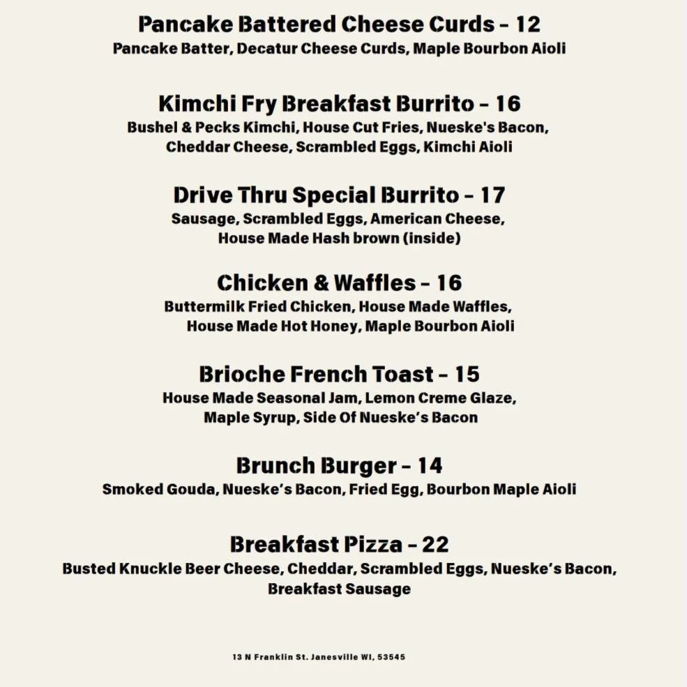 ‼️ NEW BRUNCH MENU ‼️ 

Stop in and check out our new brunch offerings, or return to fan favorites (We are looking at you, Chicken &amp; Waffles)! 

🧇Now available SATURDAY &amp; SUNDAY from 10am-2pm.🍗

🐟 We will see you tonight starting at 4pm fo