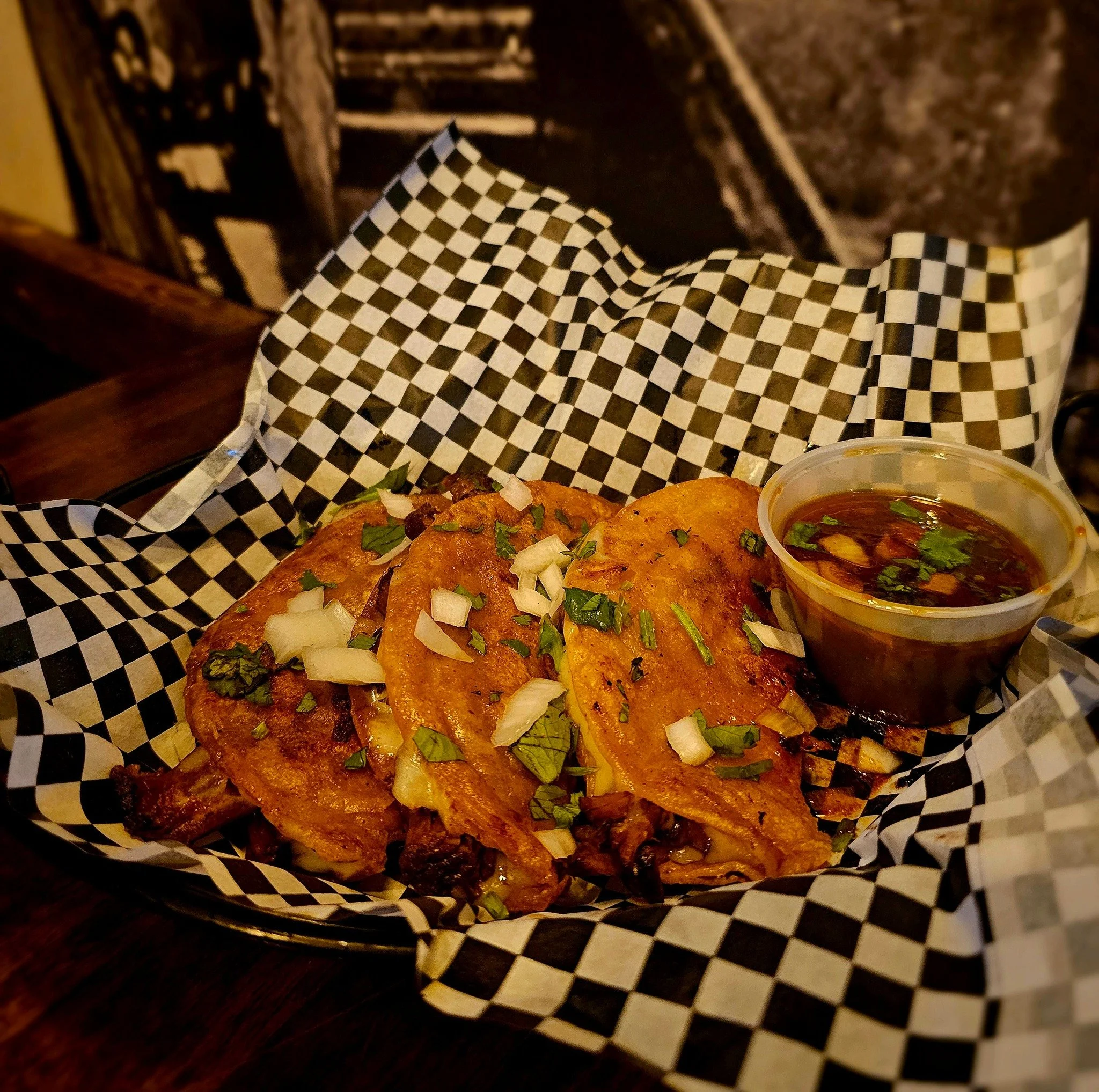 🌮 TACO TUESDAY 🌮

EJ made his birria tacos today and you don't want to miss out! 

#tacotuesday #birria #franklinstreet