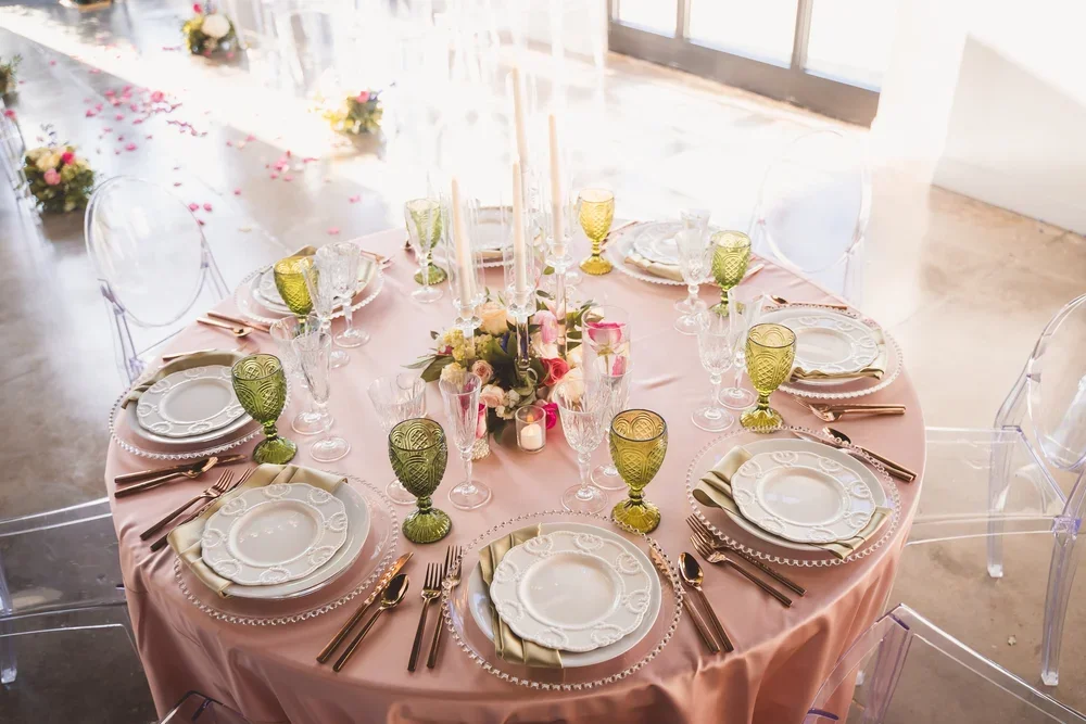 reception table styled by a Virginia wedding planner