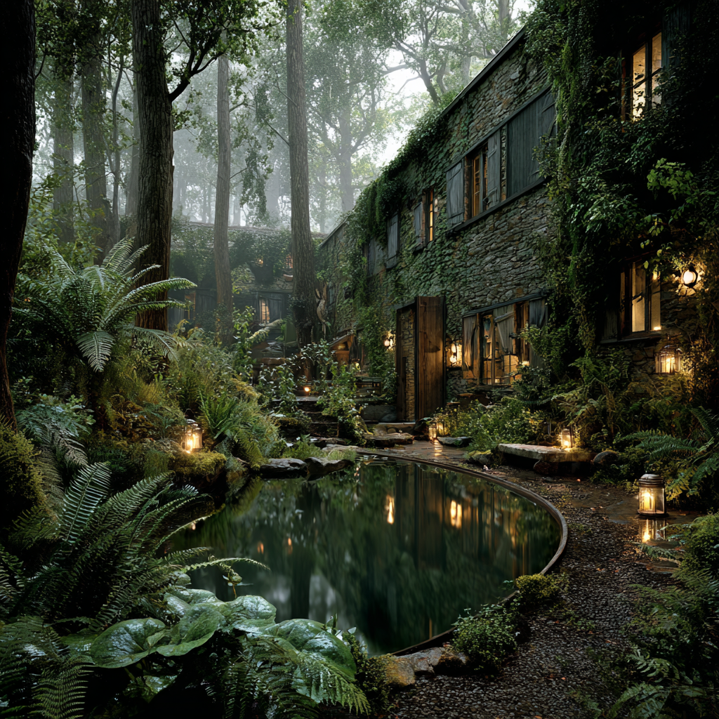 Secluded Forest Gothic Courtyard Home (2).png