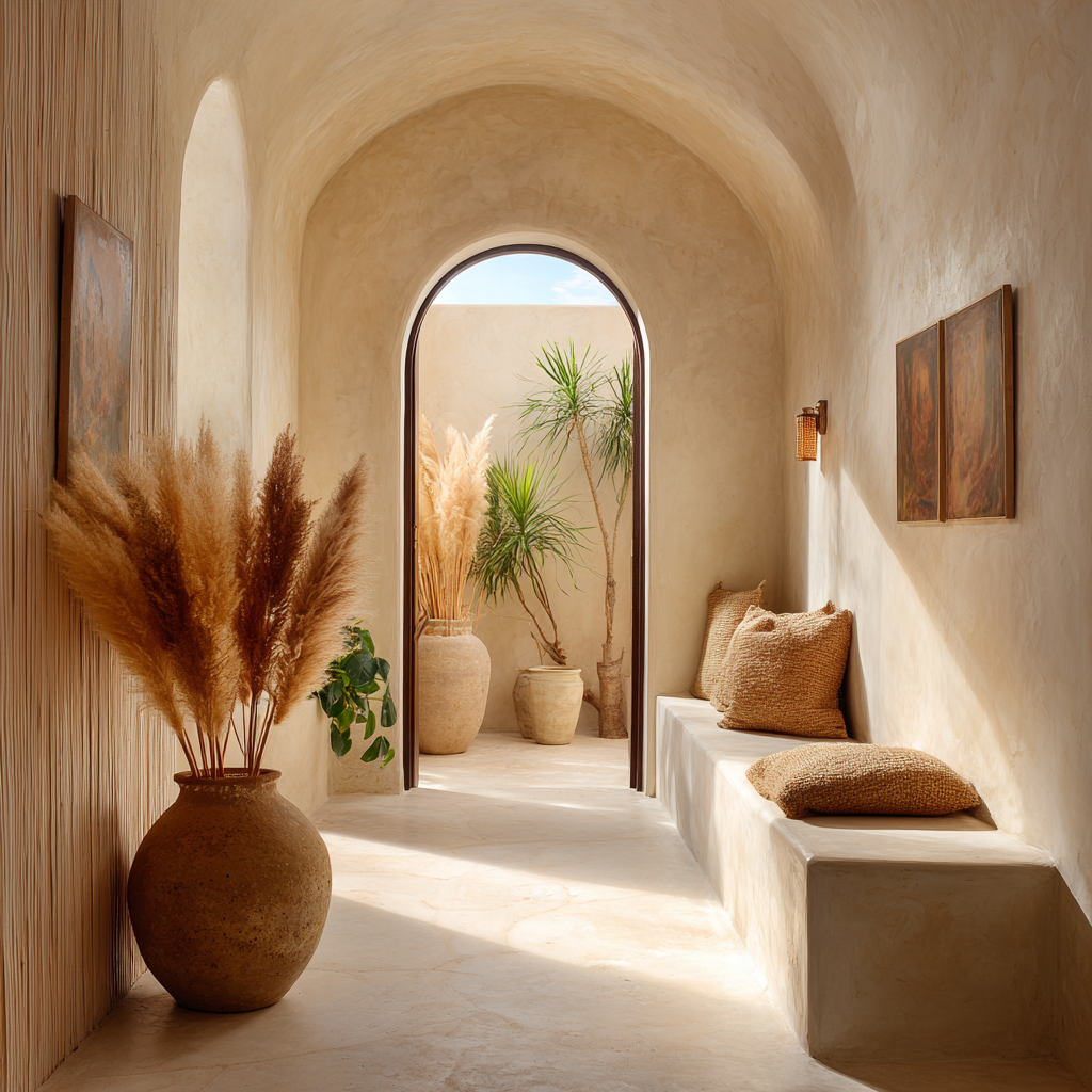 Sunlit Minimalist Hallway.png