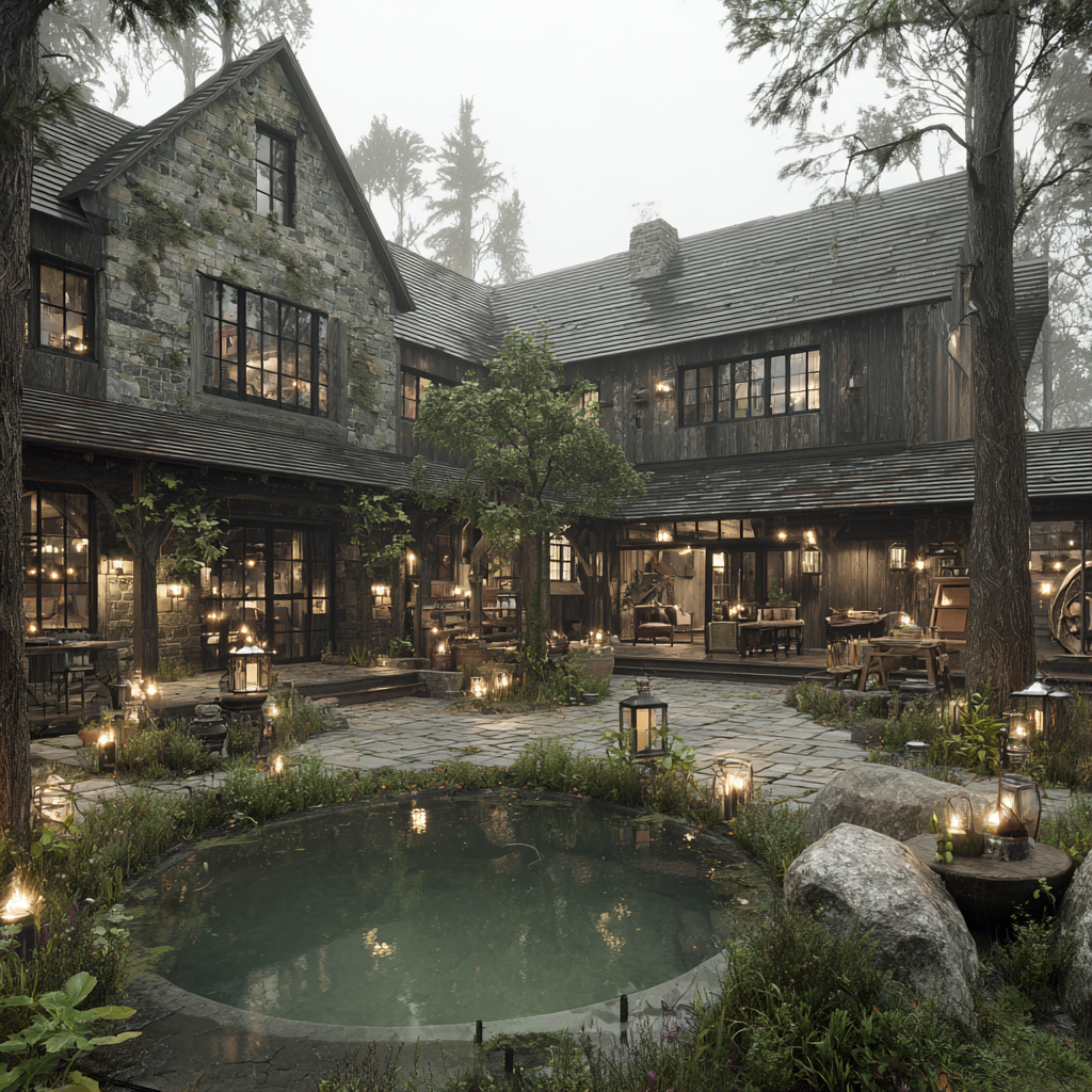 Secluded Forest Gothic Courtyard Home (5).png