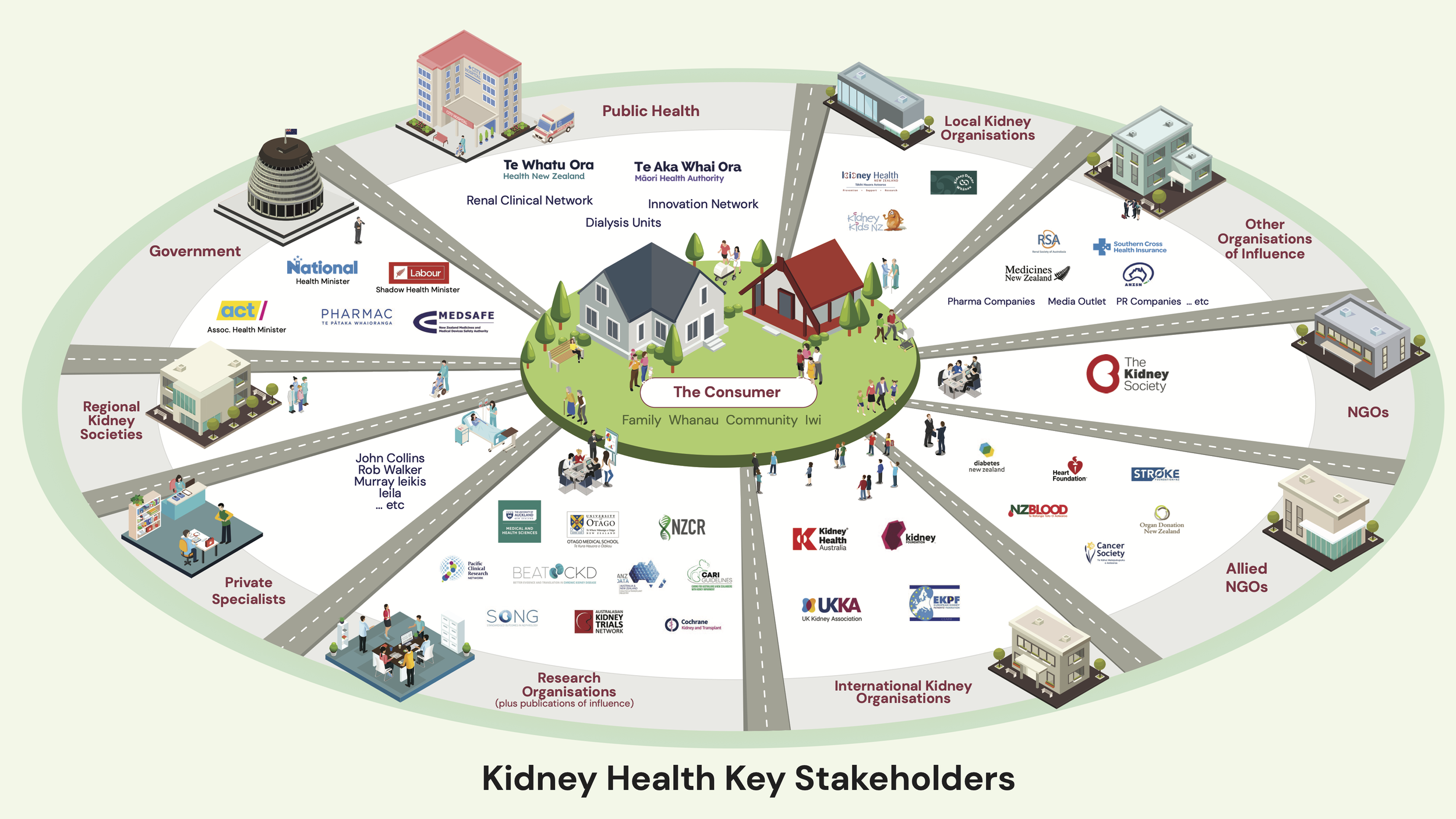 Infographics for Kidney Health New Zealand