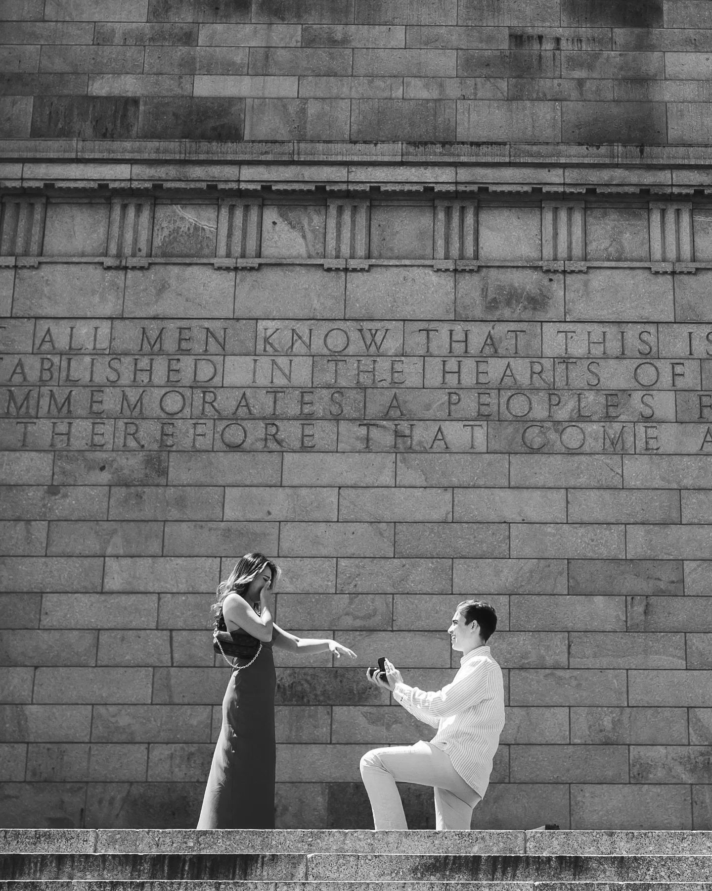 A thousand times yes! Today, I asked my best friend to spend forever with me, and she said yes. My heart is so full, and I can&rsquo;t wait for this next chapter together. ❤️💍 also thanks to @amycarltonphotography for capturing this special moment ?