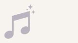 Music note icon with sparkles