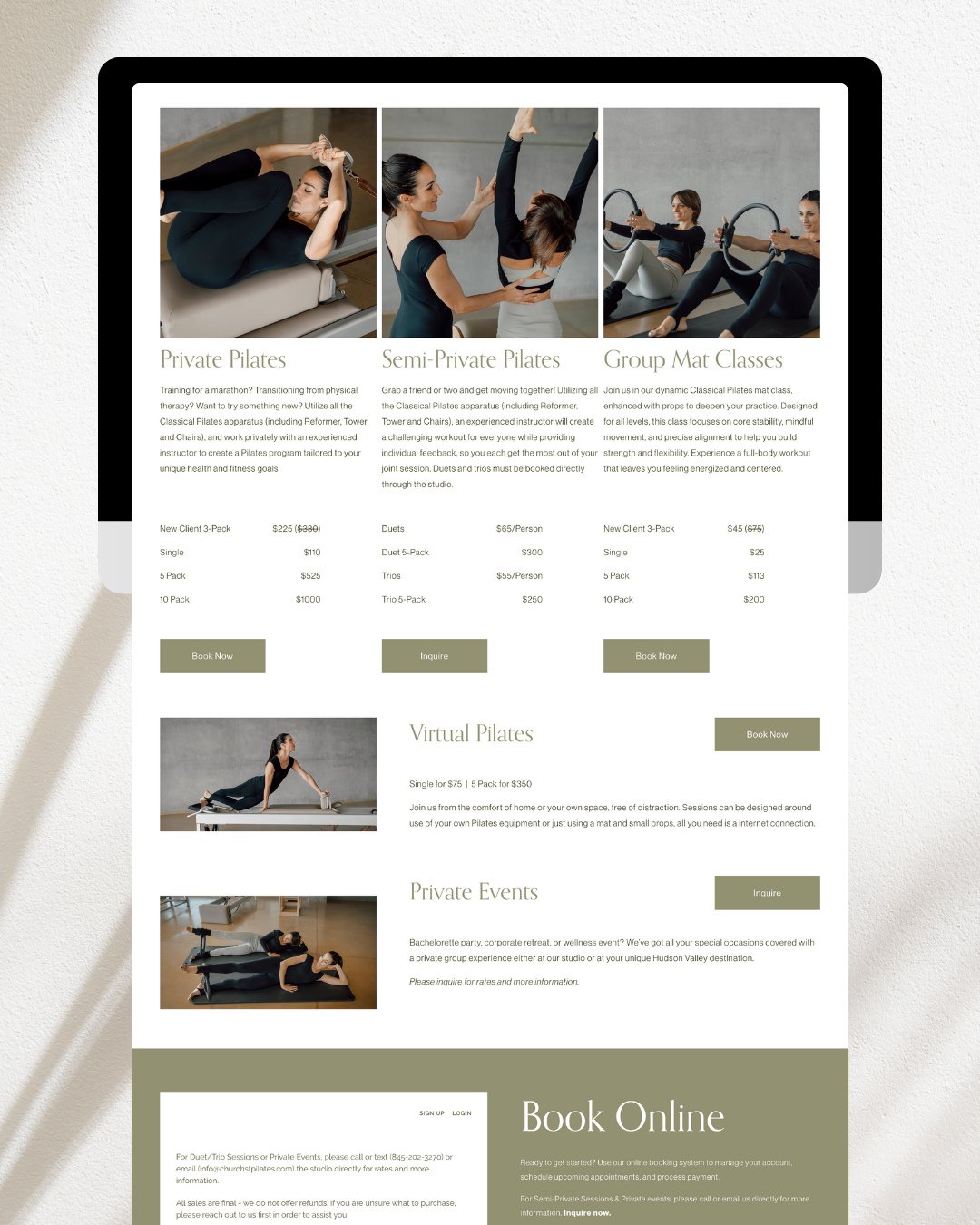 Designing this site for @churchstpilates felt personal. As a Classical Pilates instructor myself&mdash;and someone who&rsquo;s spent over a decade behind the scenes as a studio manager, landlord, and operator&mdash;I know what it takes to run a susta