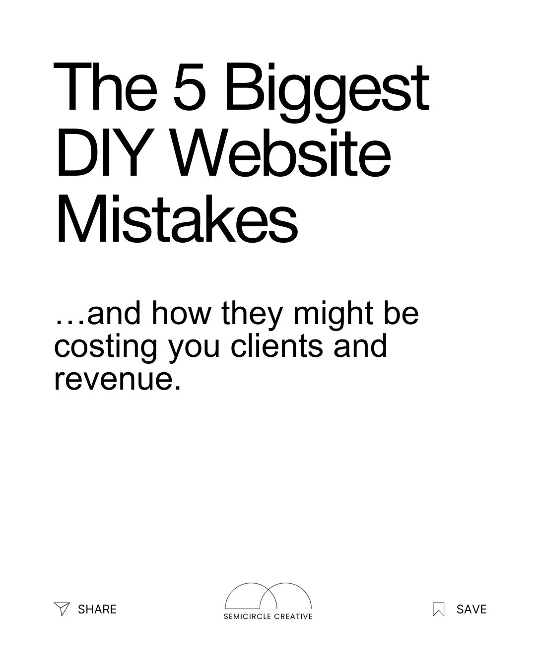 You wouldn&rsquo;t let a client walk into their first Pilates class without a plan &mdash; so why launch a website without one?⁠
⁠
The truth is, most DIY sites in the health and wellness space have the same five issues: unclear messaging, weak brandi