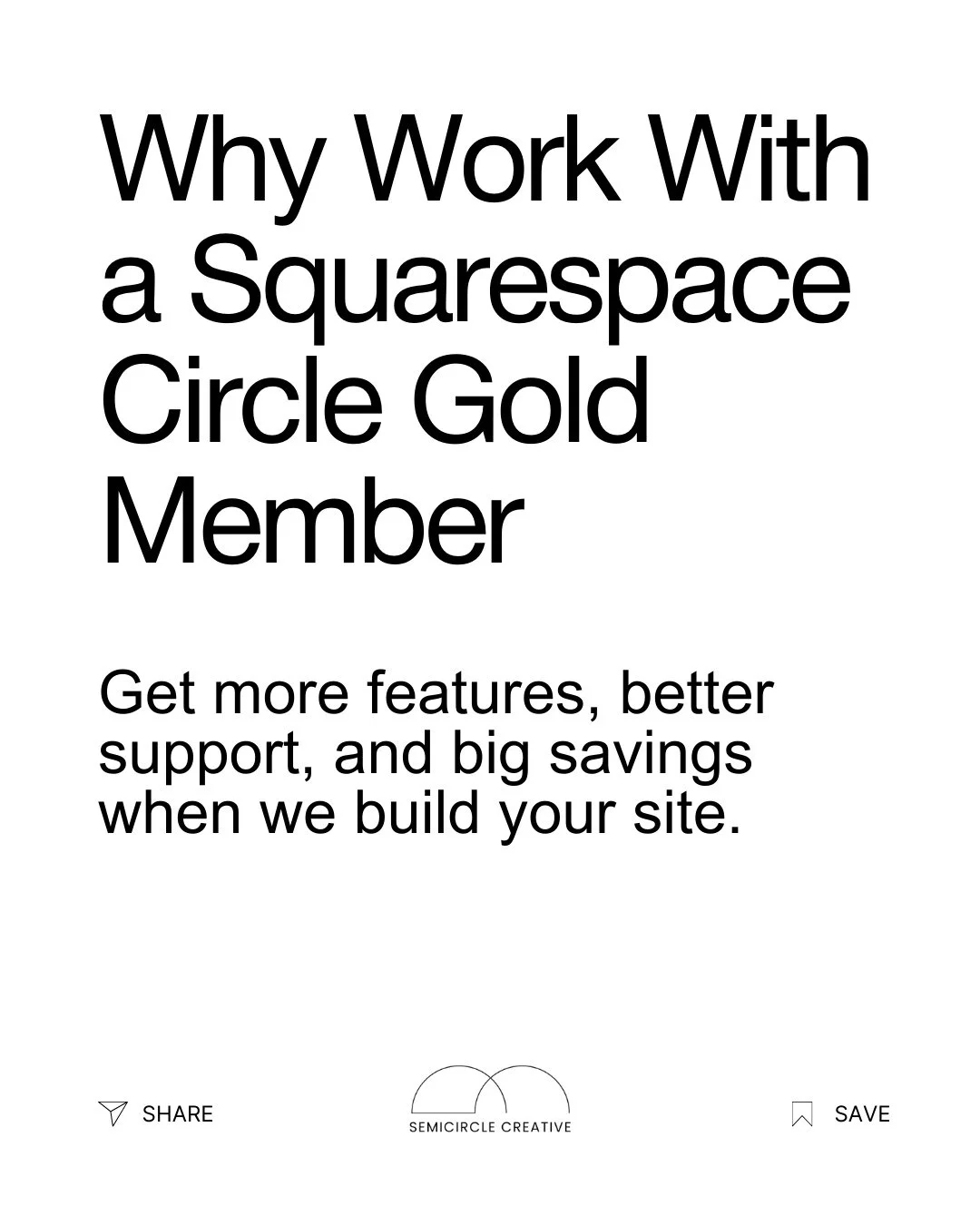 When you work with a Squarespace Circle Gold Member, you get more than just a beautiful site &mdash; you get insider perks, priority support, and real savings.⁠
⁠
✨ 6-month trial instead of 14 days (no pressure, no rush)⁠
✨ 20% off your first year of