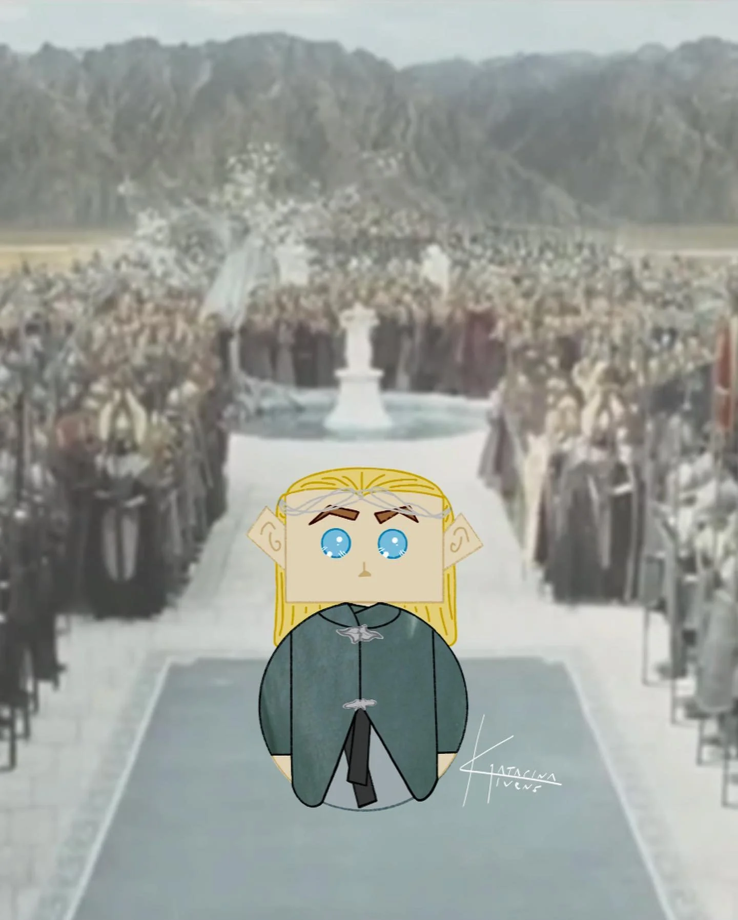 Legolas Greenleaf 🧝🏻&zwj;♂️ at Coronation!!!
🎨
#legolasgreenleaf #lordoftherings #returnoftheking #aragorncoronation #procreatedrawing #artist #myartstyle #digitalart