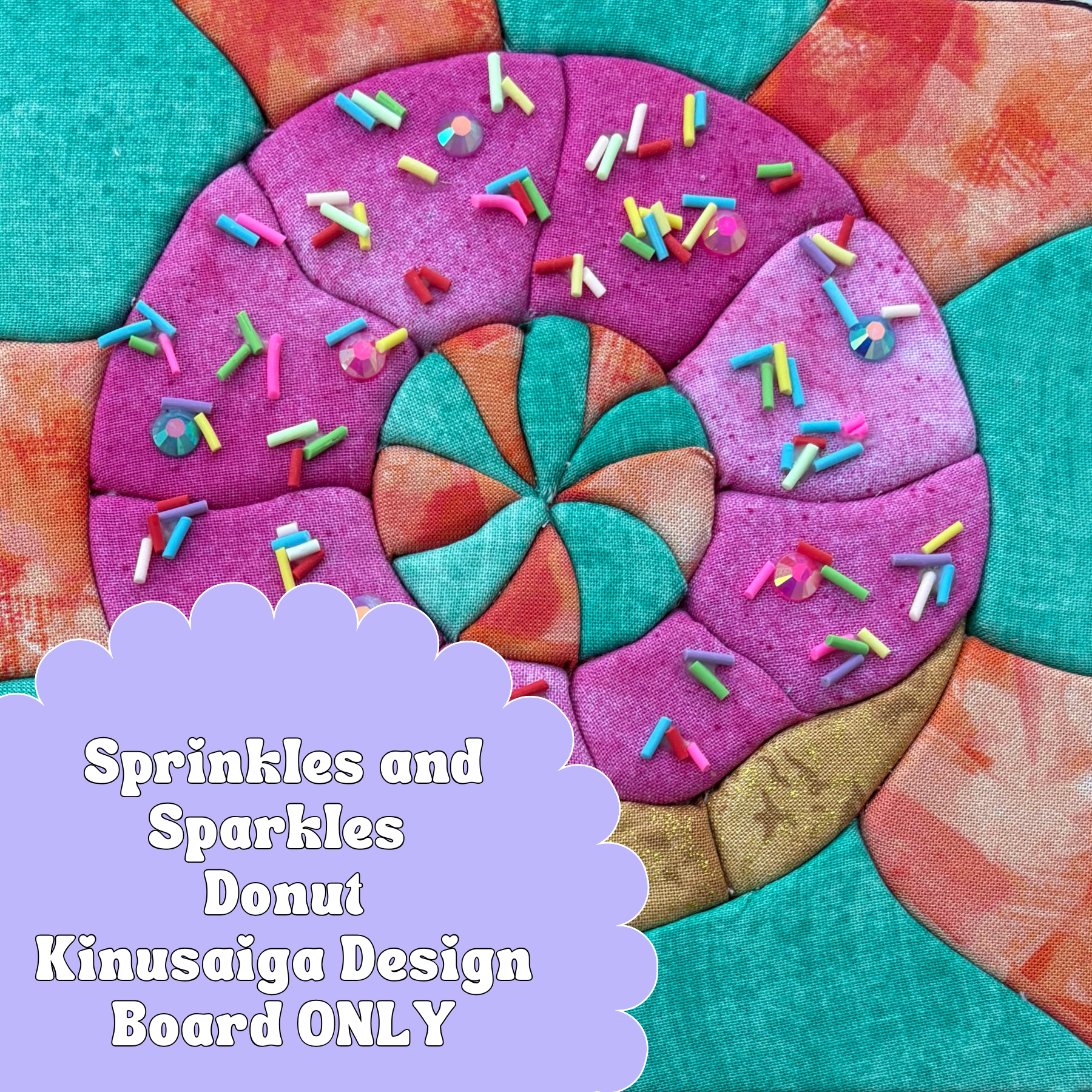 Sprinkles and Sparkles -Donut design board Kinusaiga Craft Kit.png